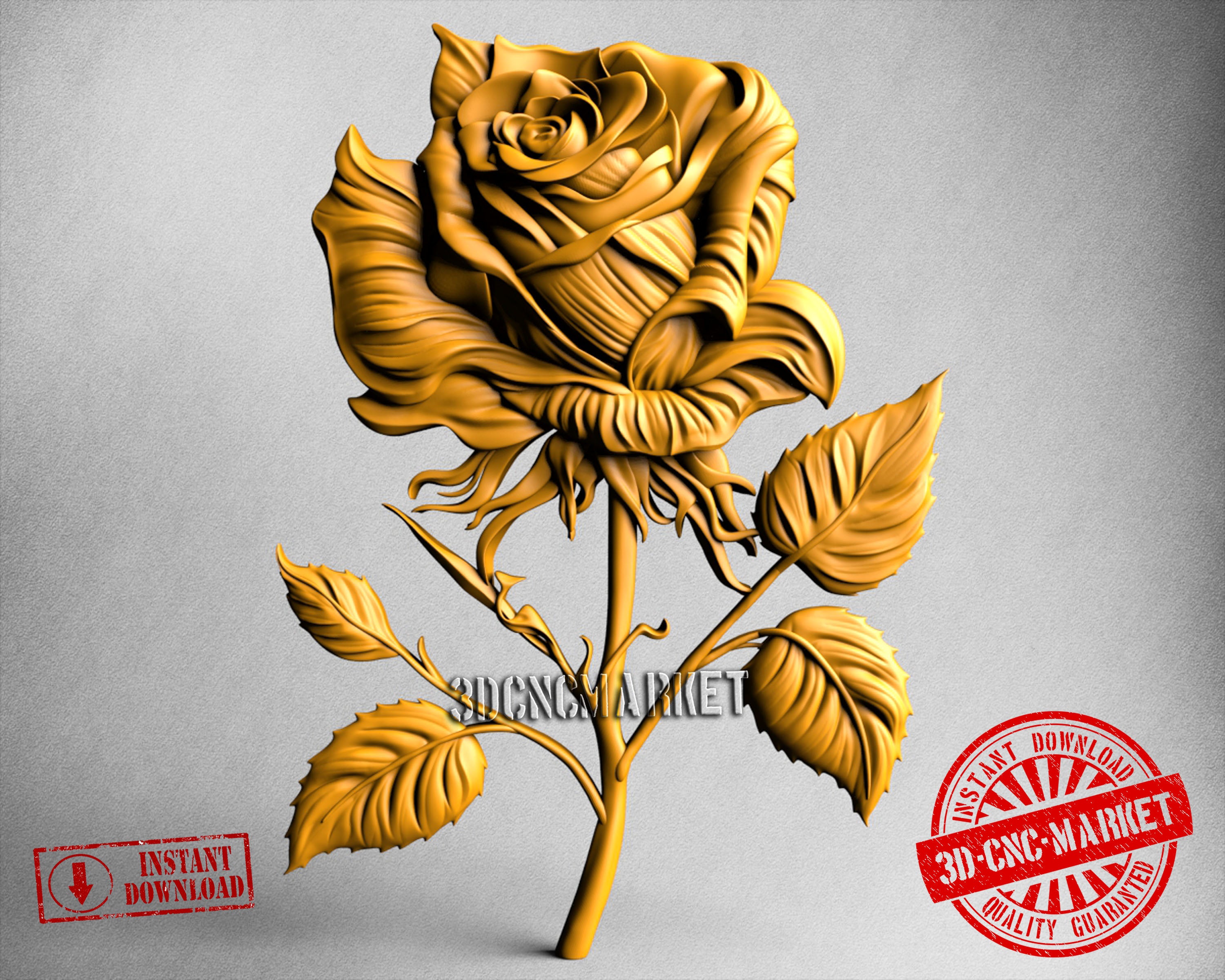 Rose, 3D STL Model