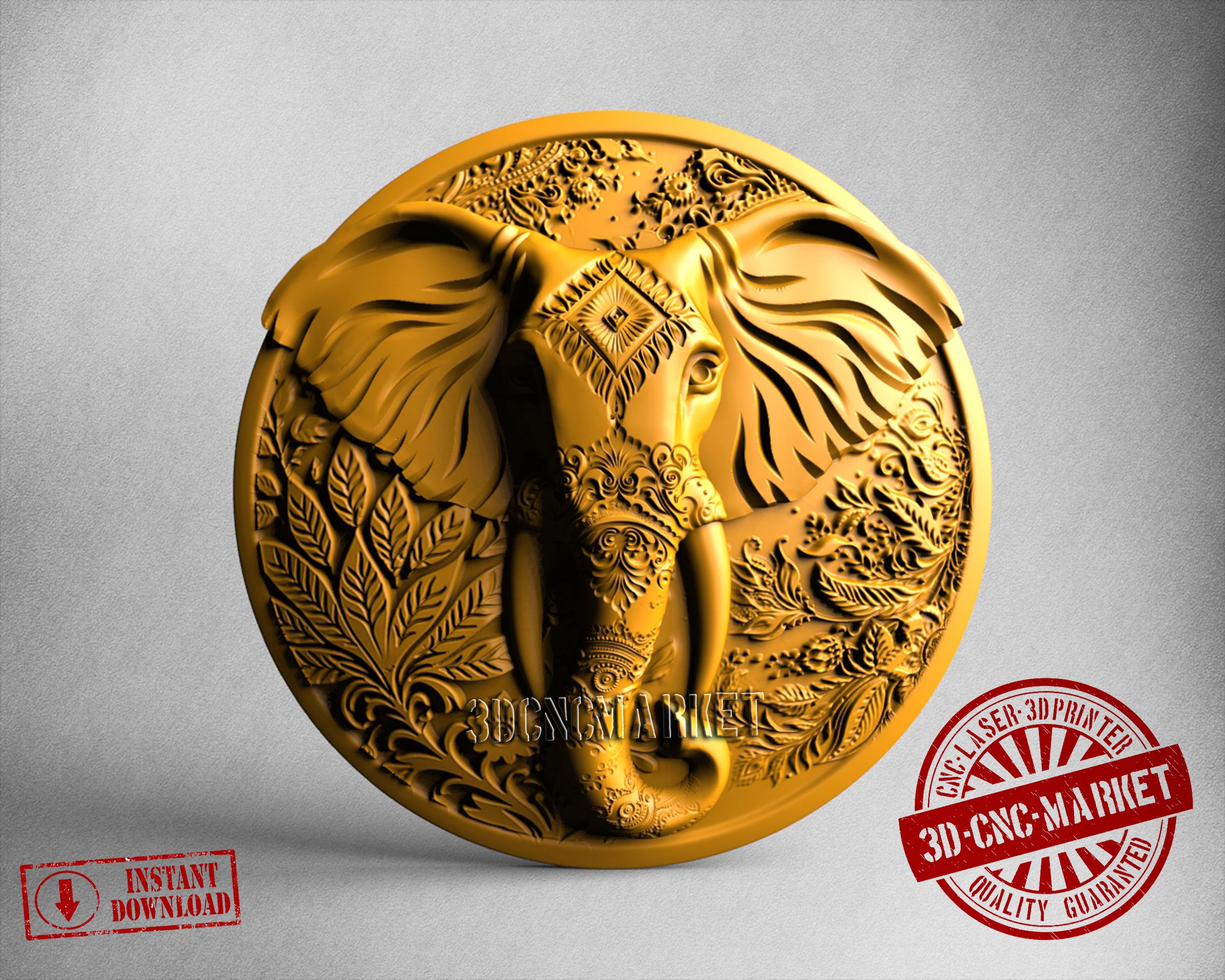 Elephant, 3D STL Model