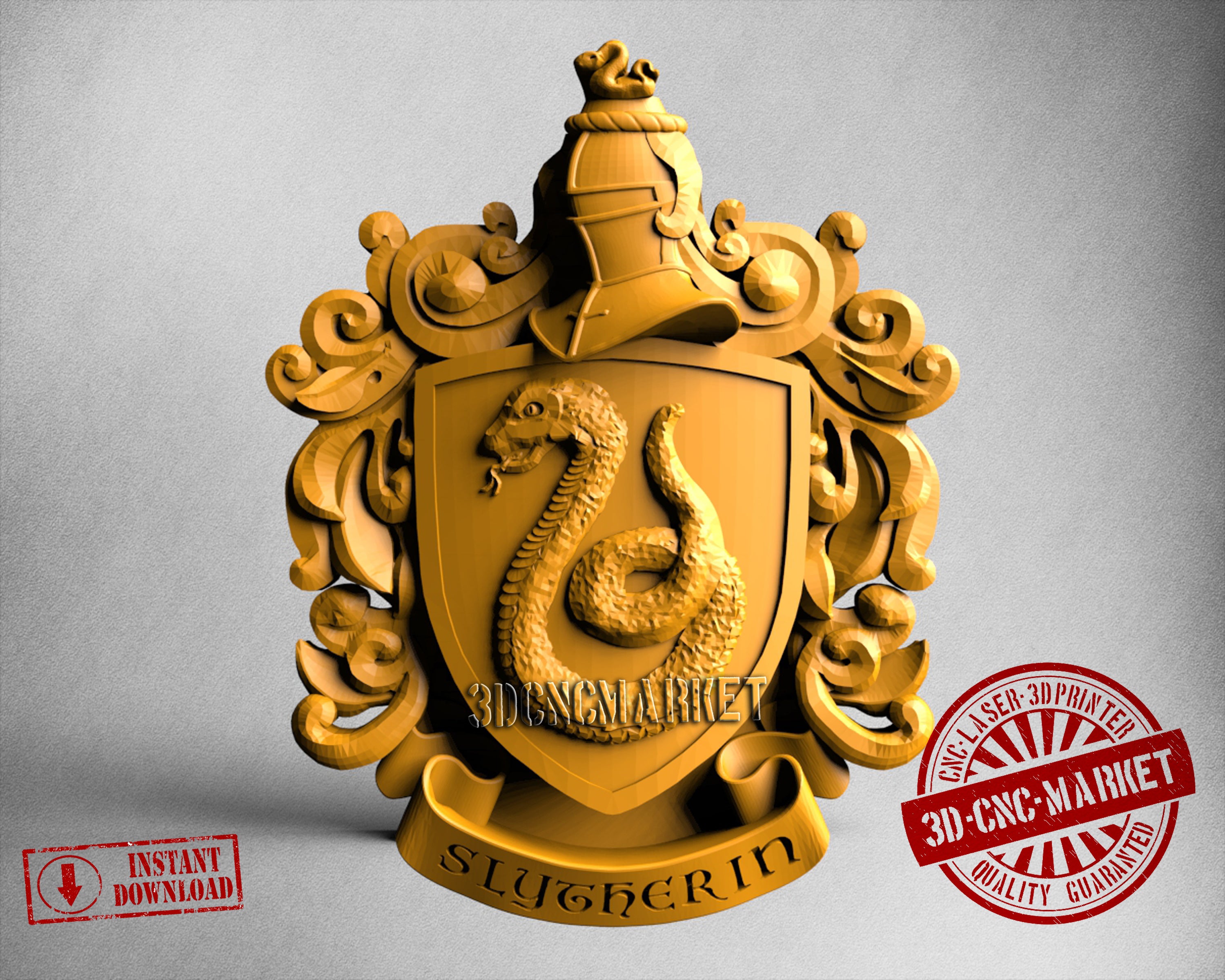 Harry Potter Slytherin, 3D STL Model