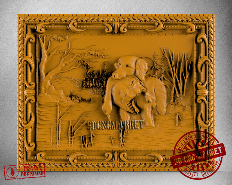 Hunting Dog, 3D STL Model