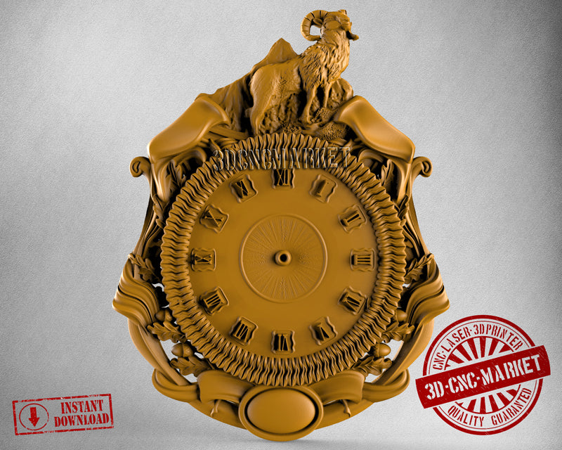 Clock, 3D STL Model