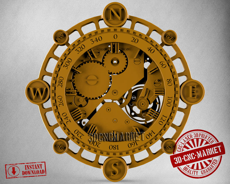 Mechanical Clock, 3D STL Model