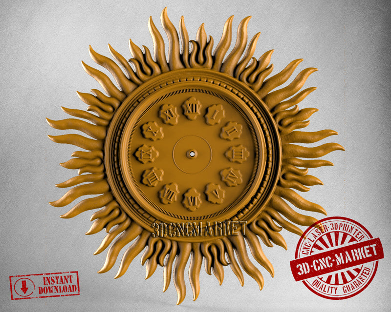 Sun Clock, 3D STL Model