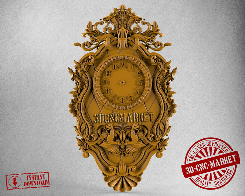 Wall Clock, 3D STL Model