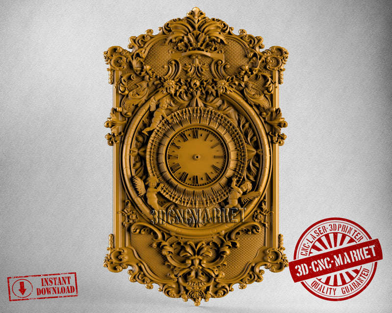 Angel Clock, 3D STL Model