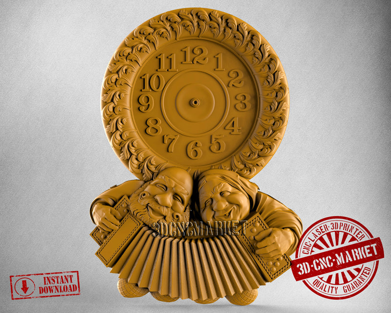 People Clock, 3D STL Model