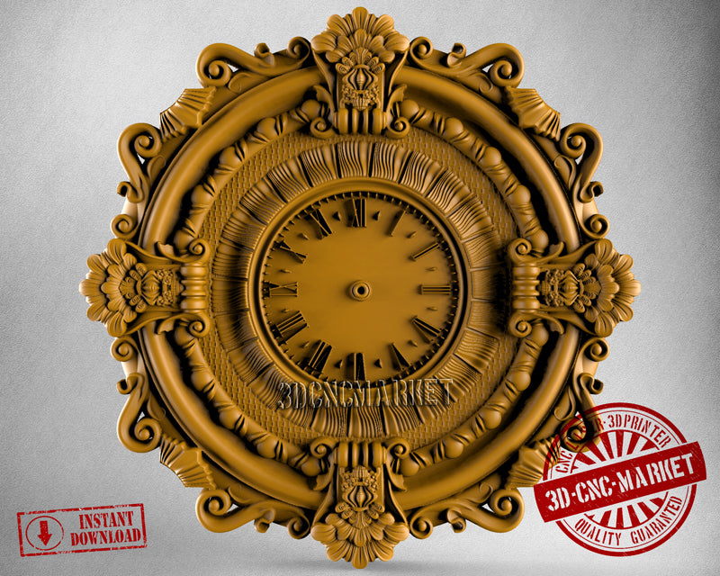 Wall Clock, 3D STL Model