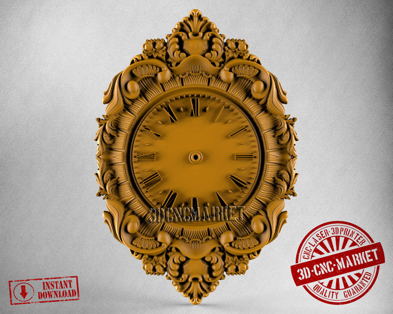 Wall Clock, 3D STL Model