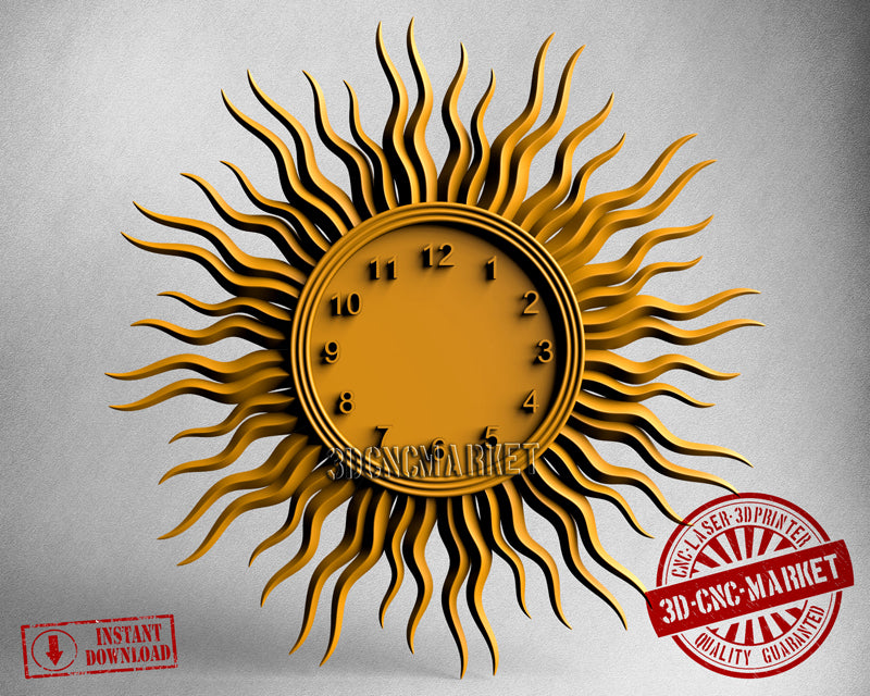 Sun Clock, 3D STL Model