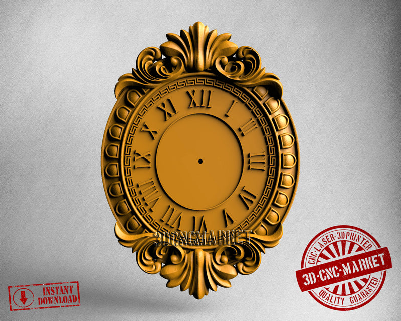 Wall Clock, 3D STL Model