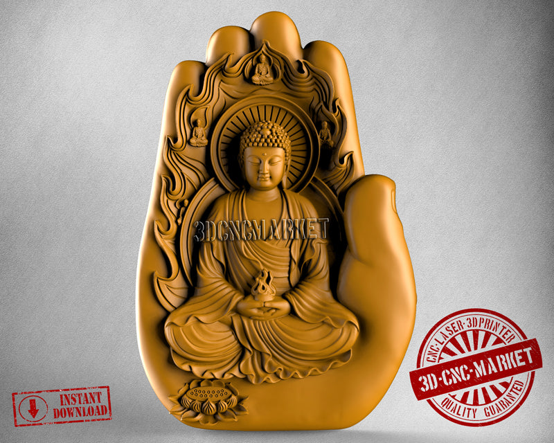 Buddha Hand, 3D STL Model