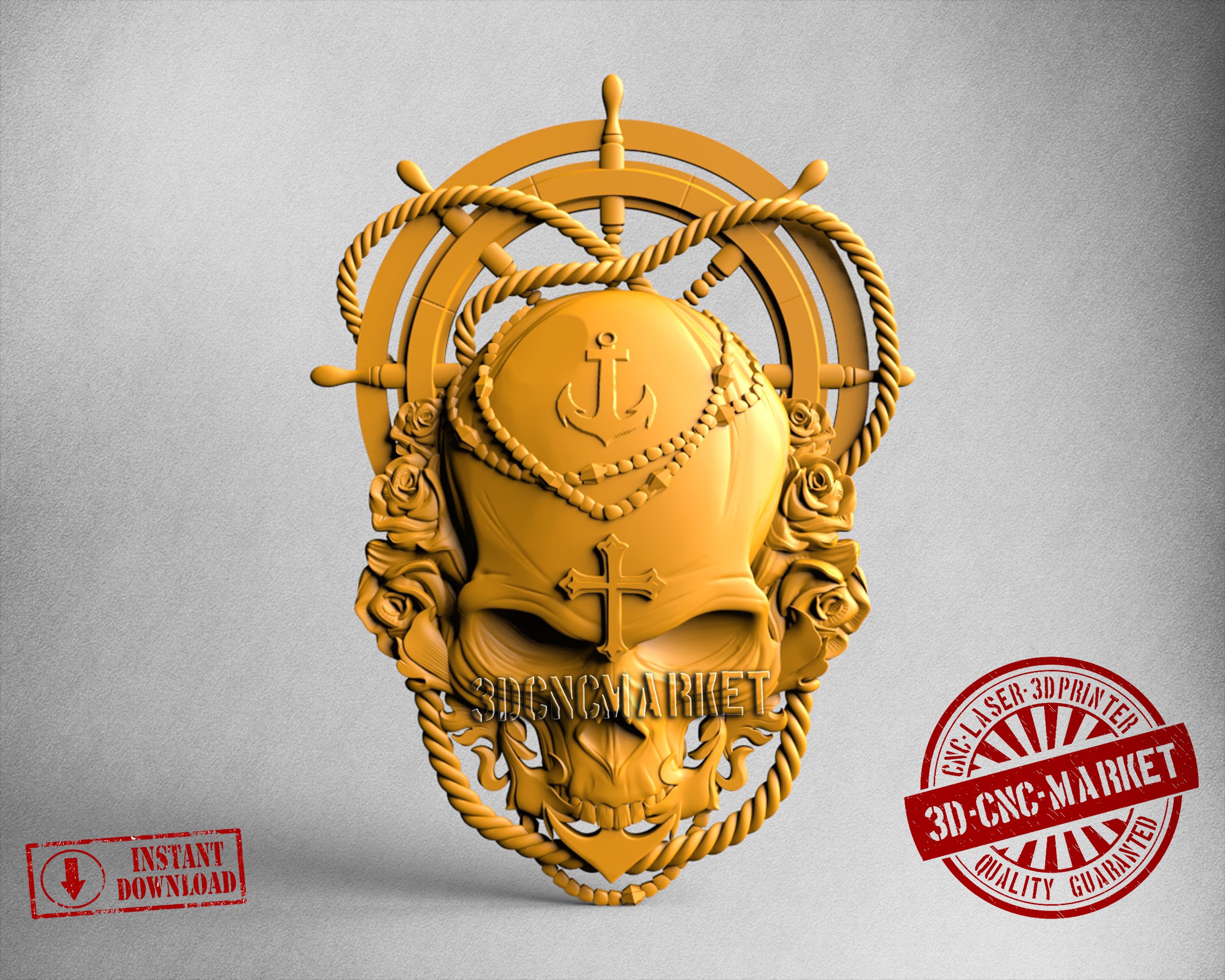 Sea Skull, 3D STL Model