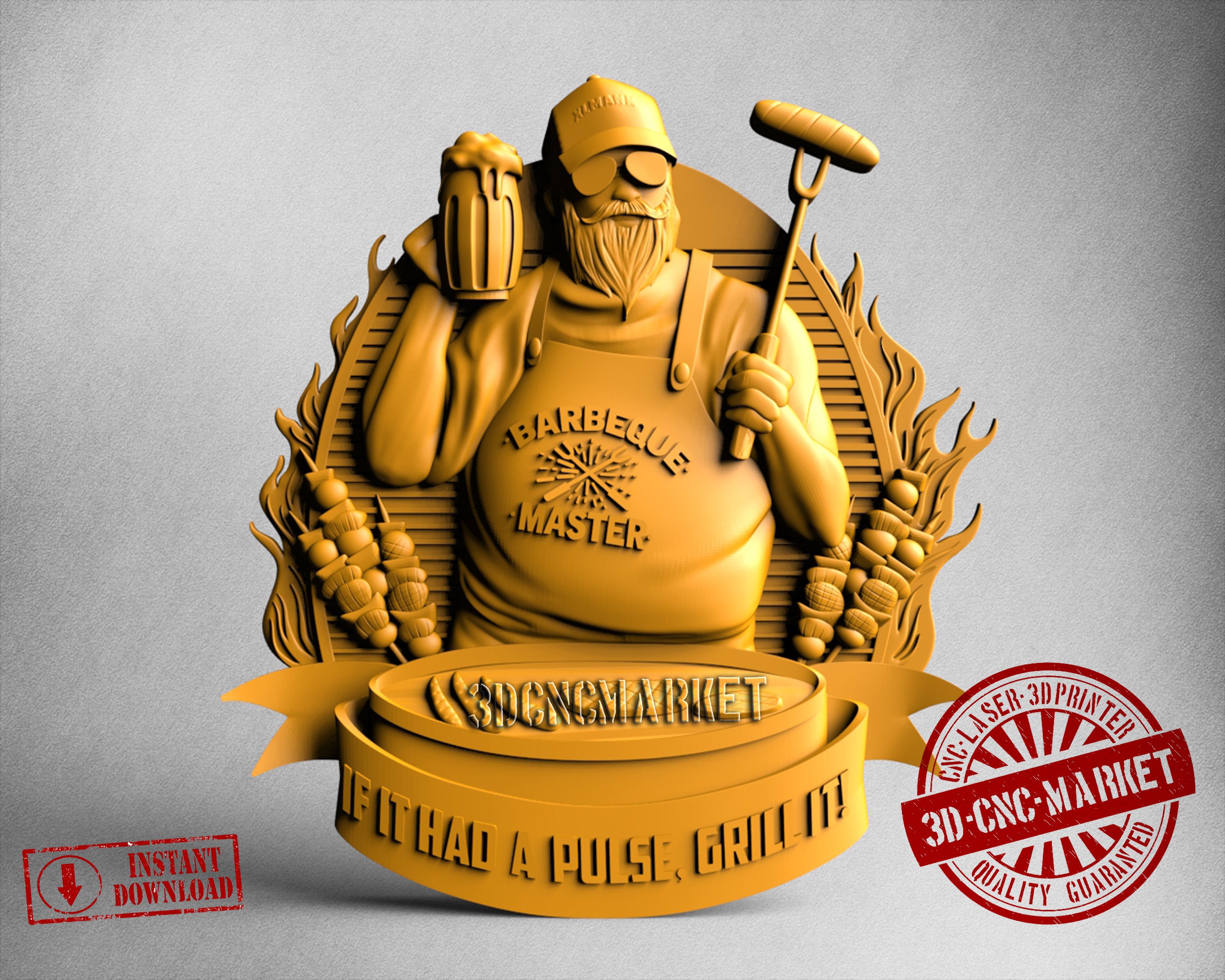 Barbeque, 3D STL Model