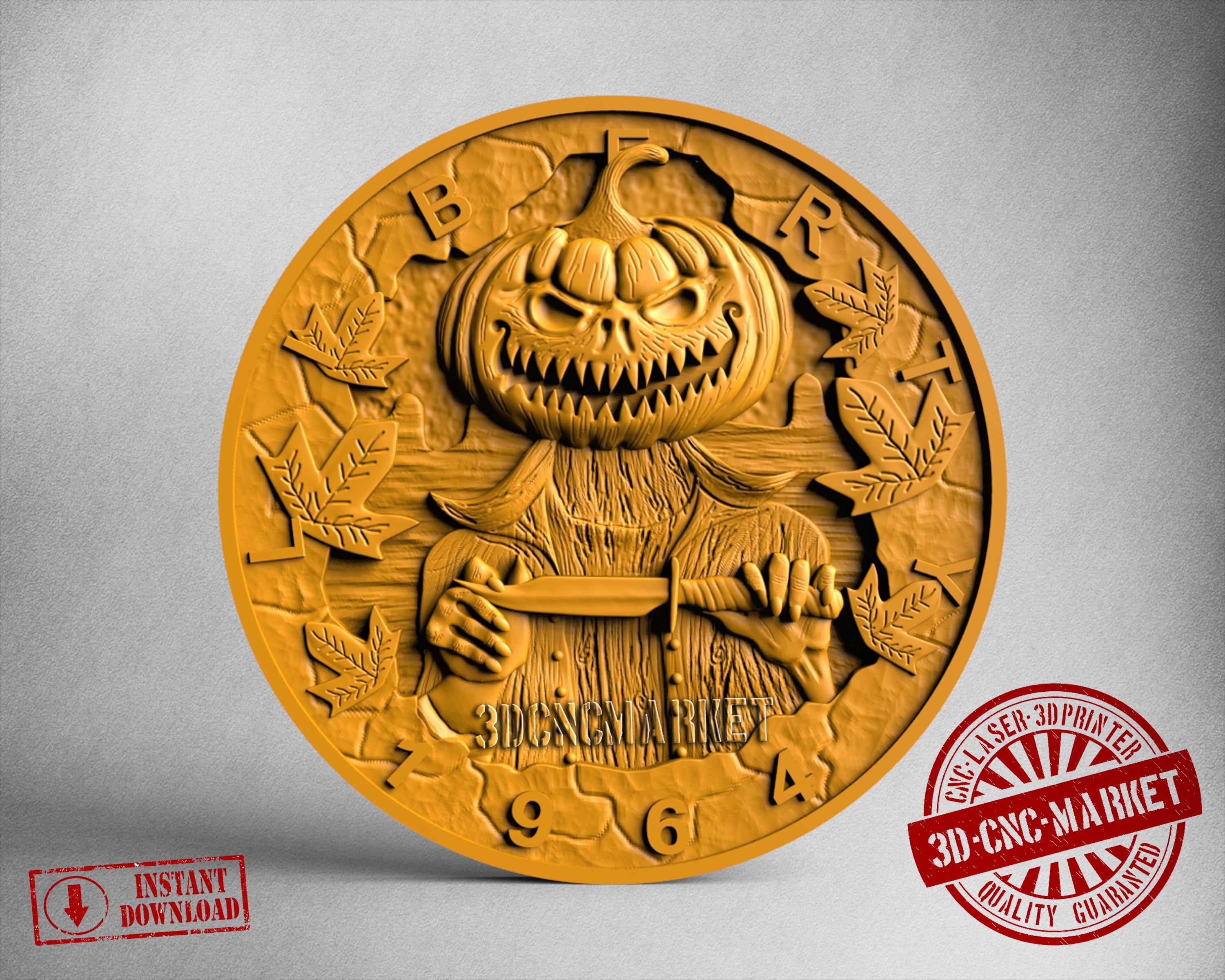 Halloween Pumpkin, 3D STL Model
