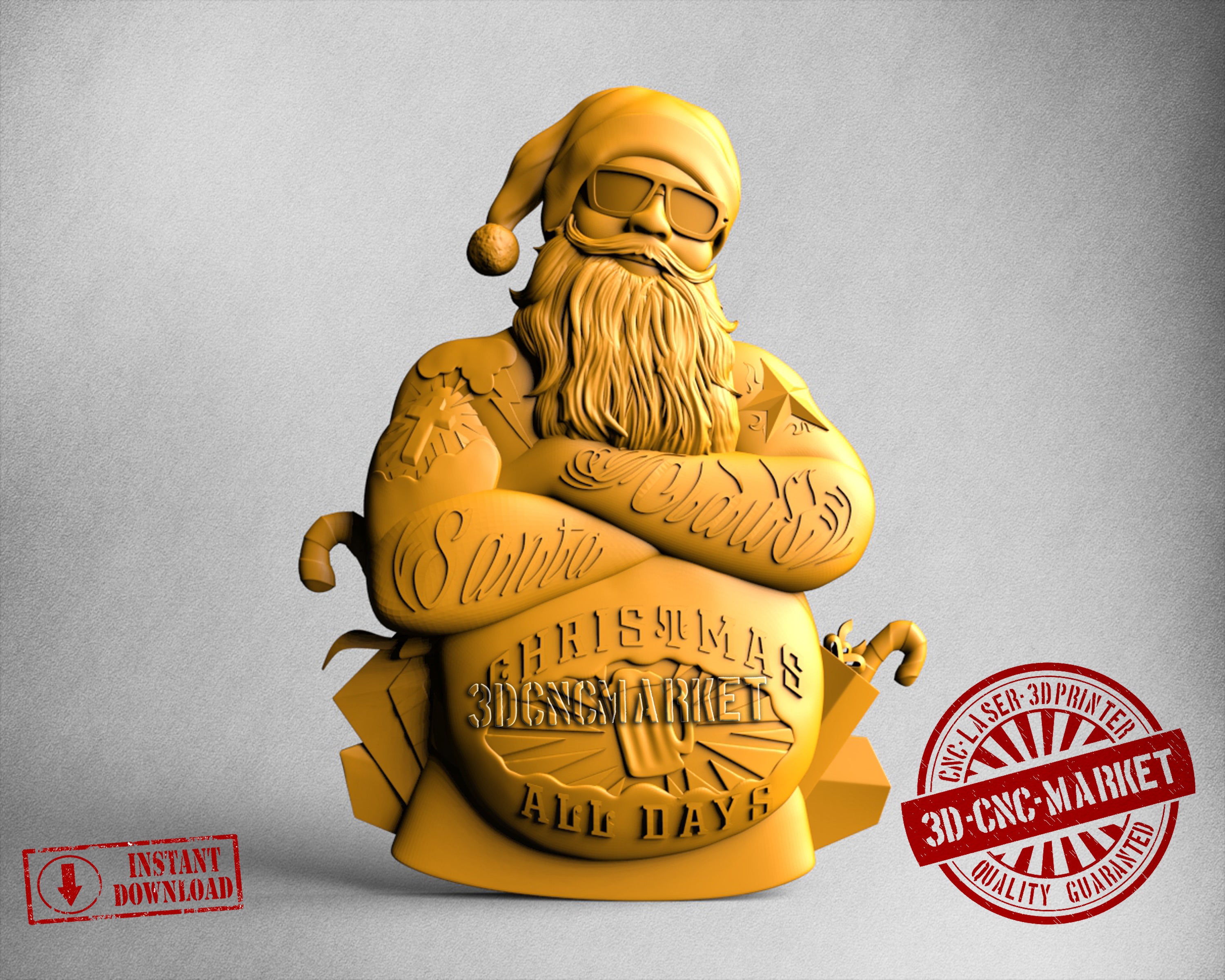 Santa Claus, 3D STL Model