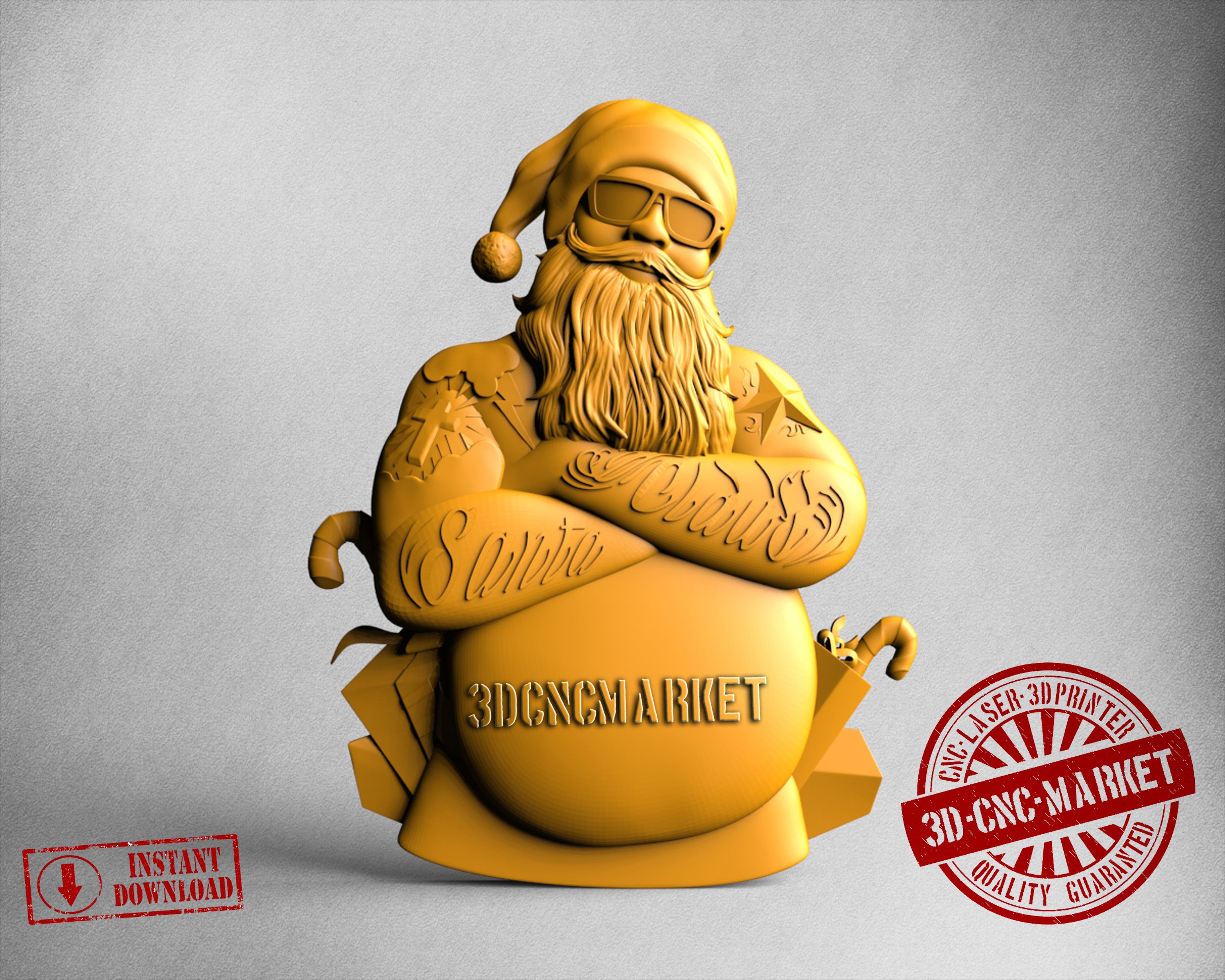 Santa Claus, 3D STL Model