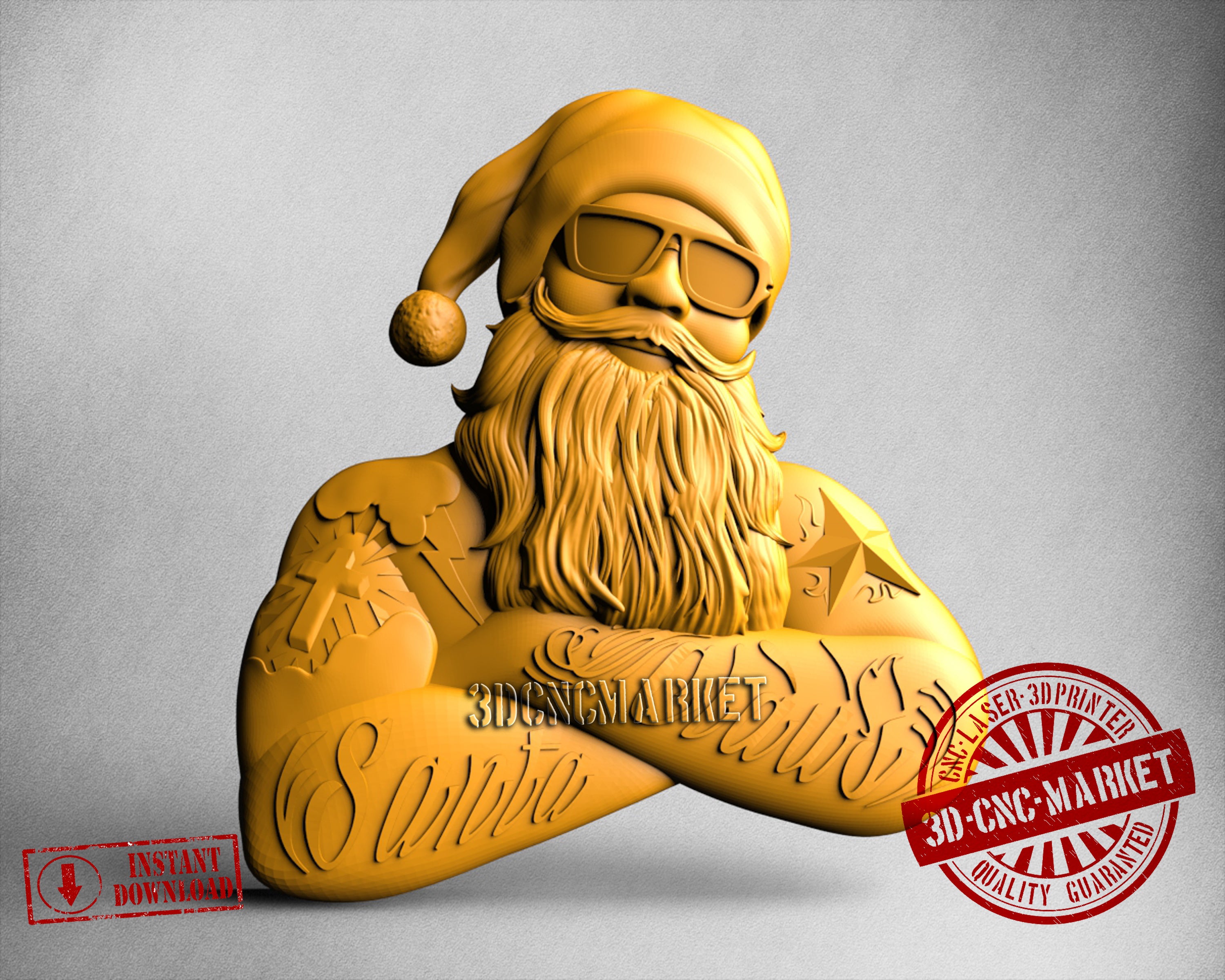 Santa Claus, 3D STL Model