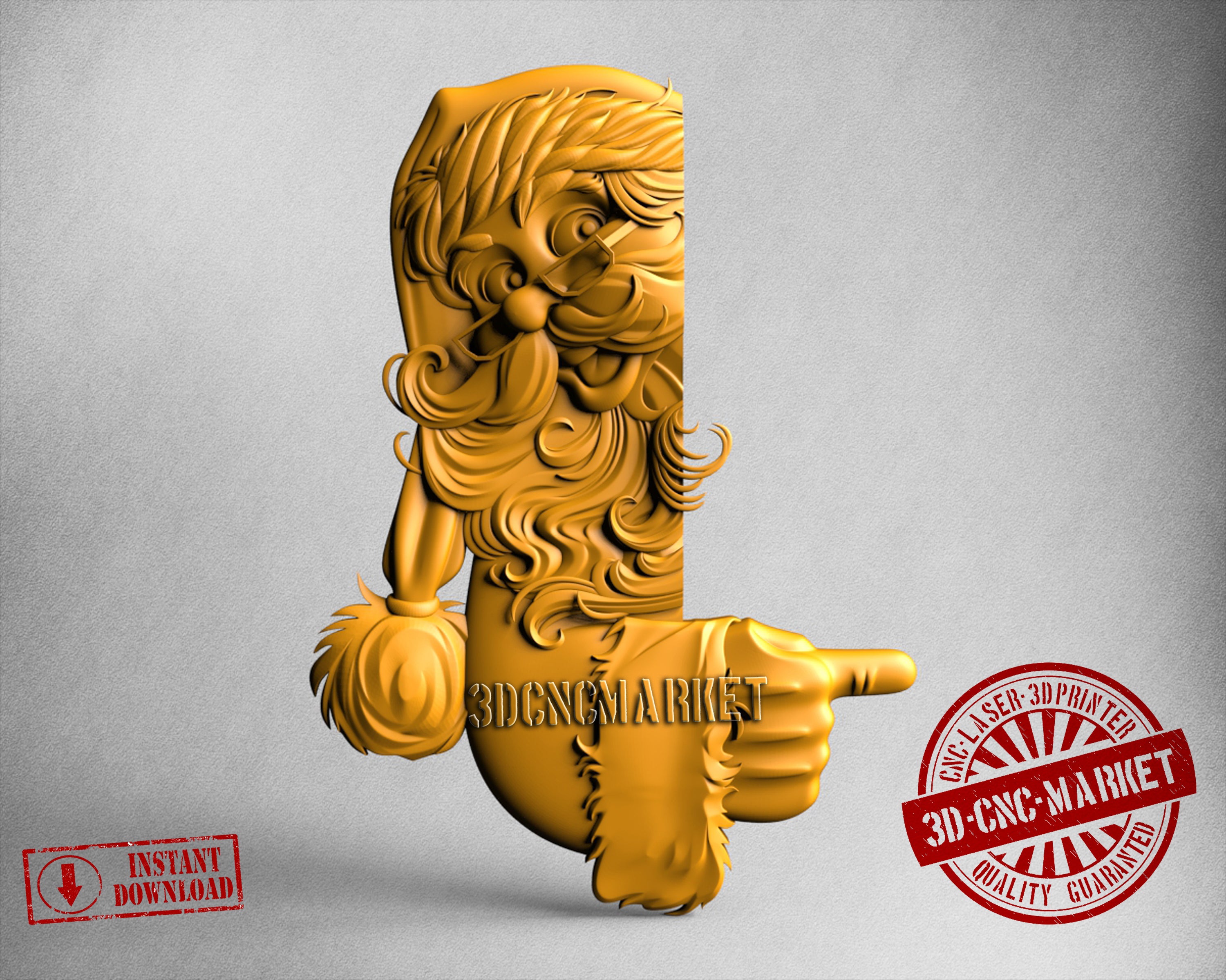 Santa Claus, 3D STL Model