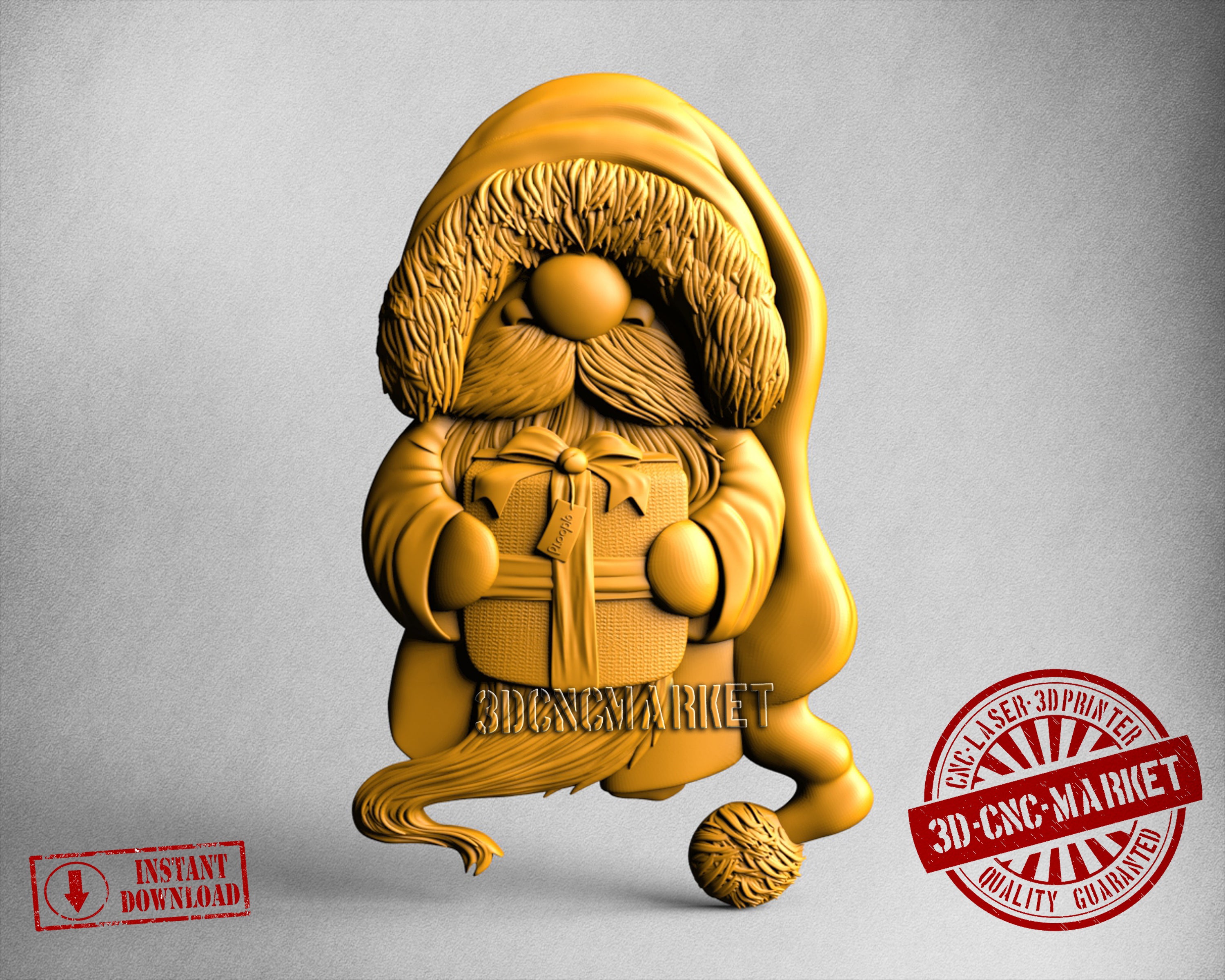 Little Santa Claus, 3D STL Model