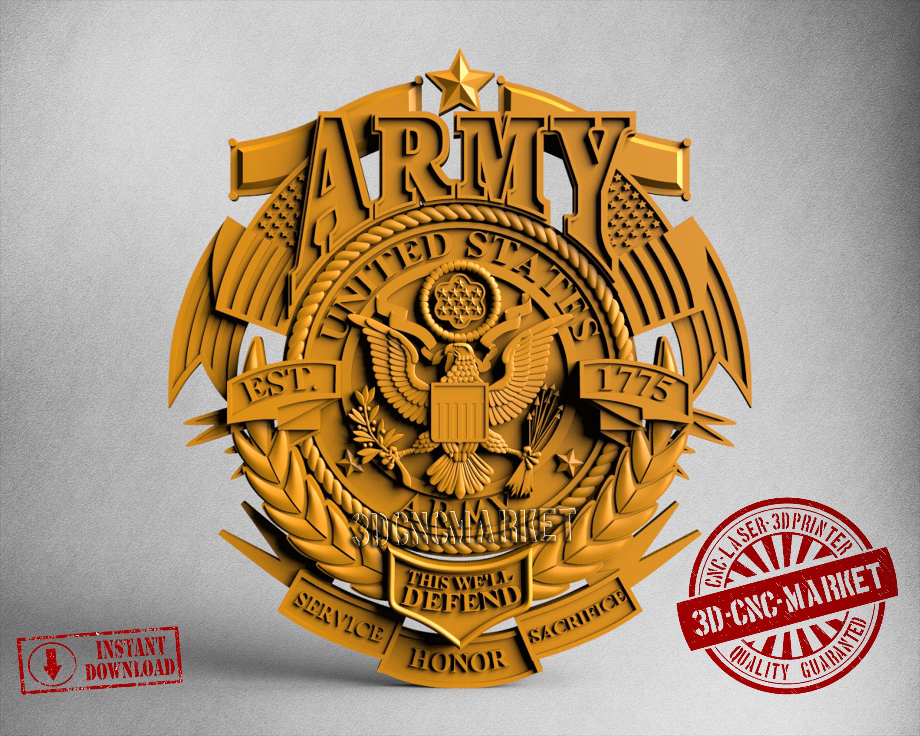 Army, 3D STL Model