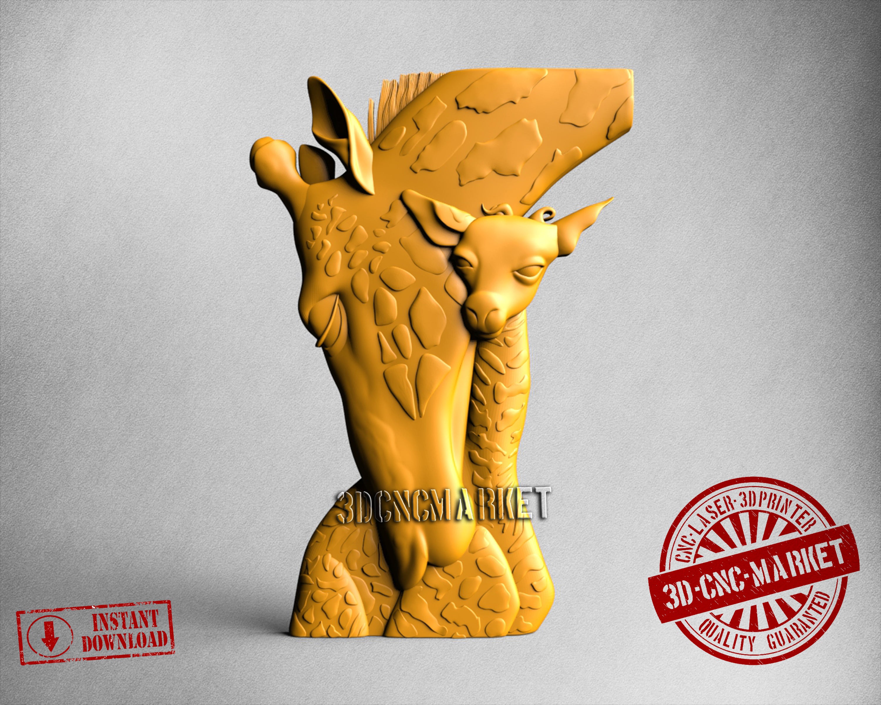 Giraffe, 3D STL Model