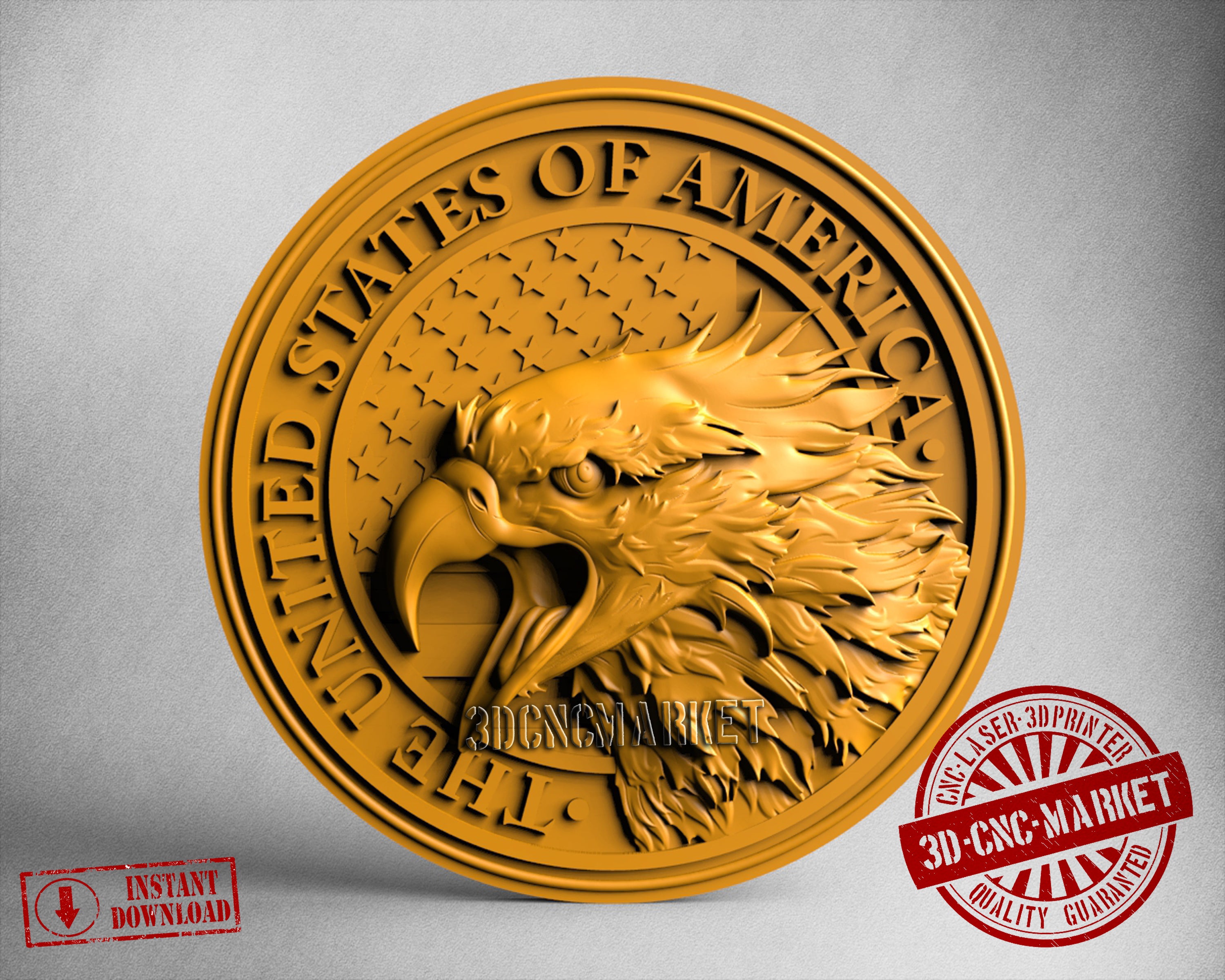 USA Eagle, 3D STL Model