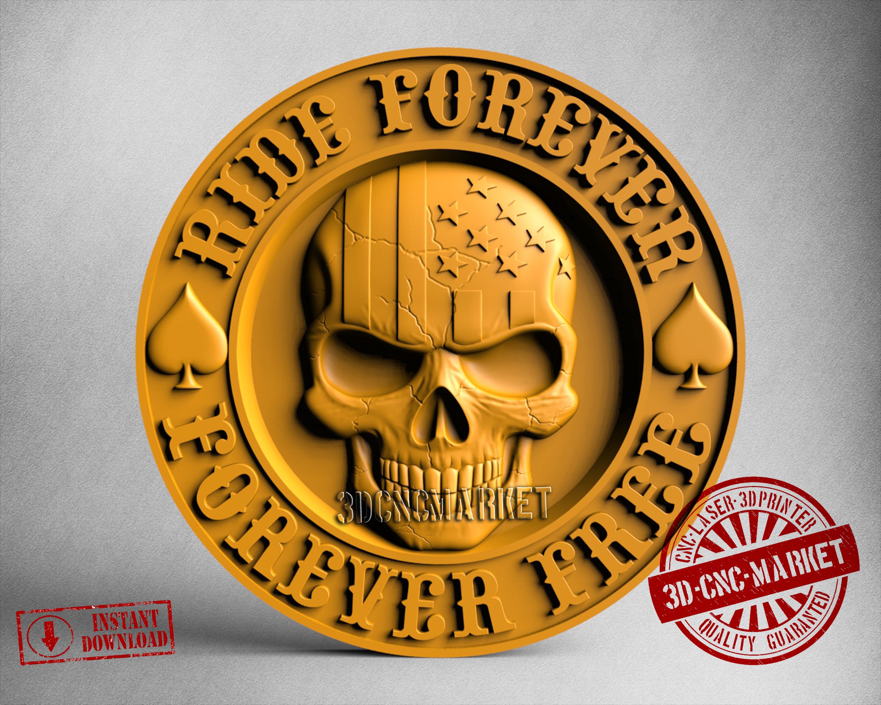 Ride Forever - Forever Free, 3D STL Model