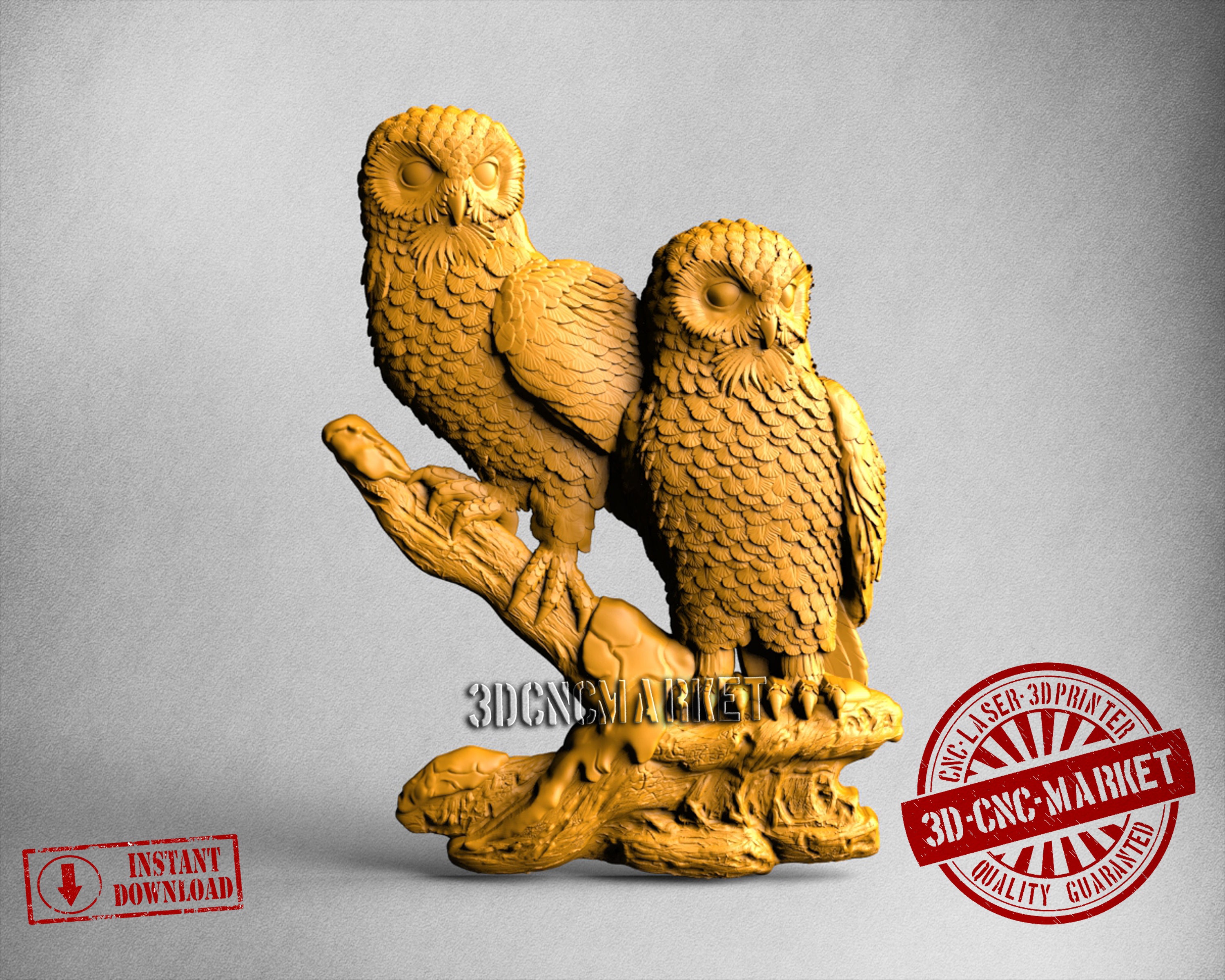 Owls, 3D STL Model