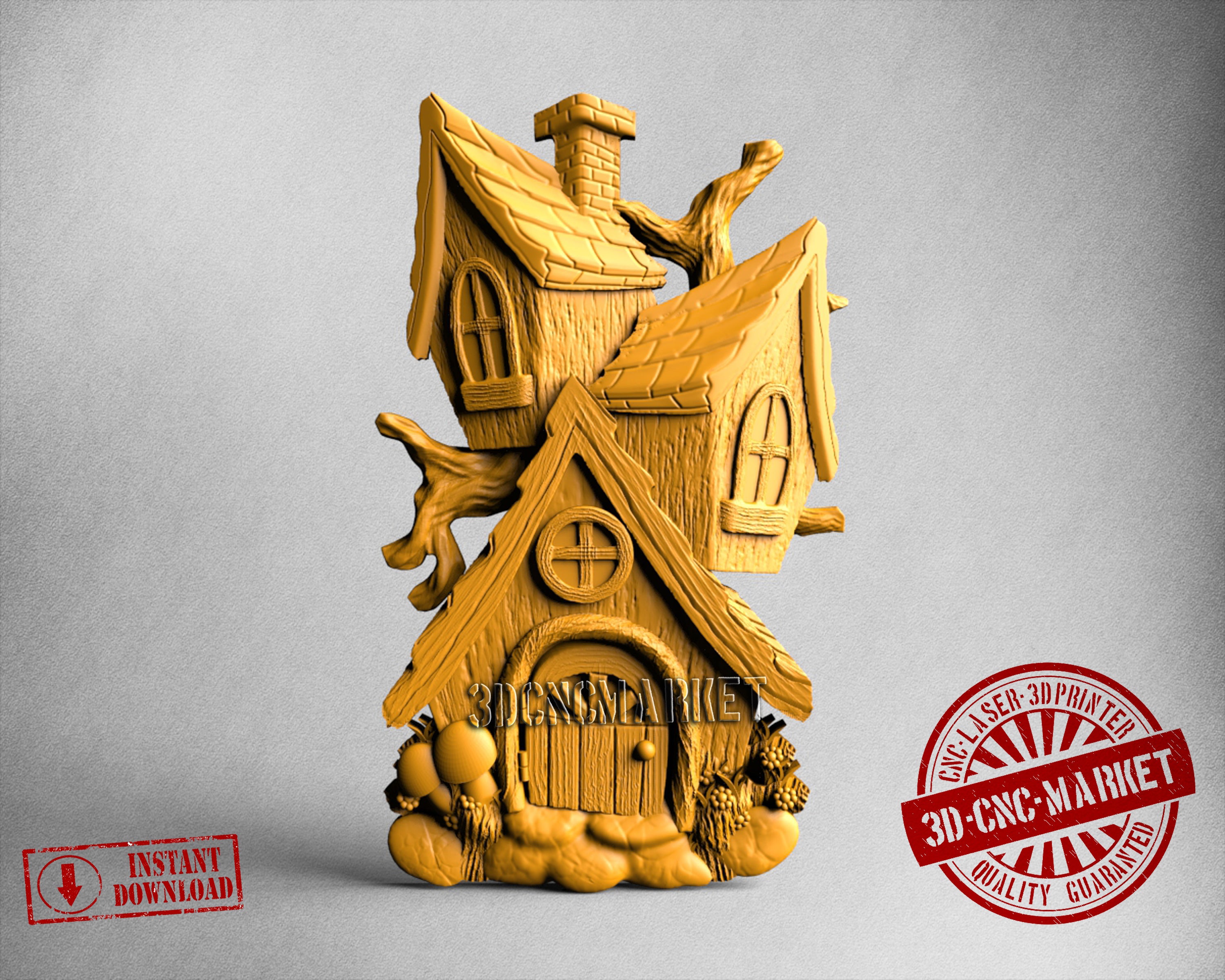 Fairy House, 3D STL Model