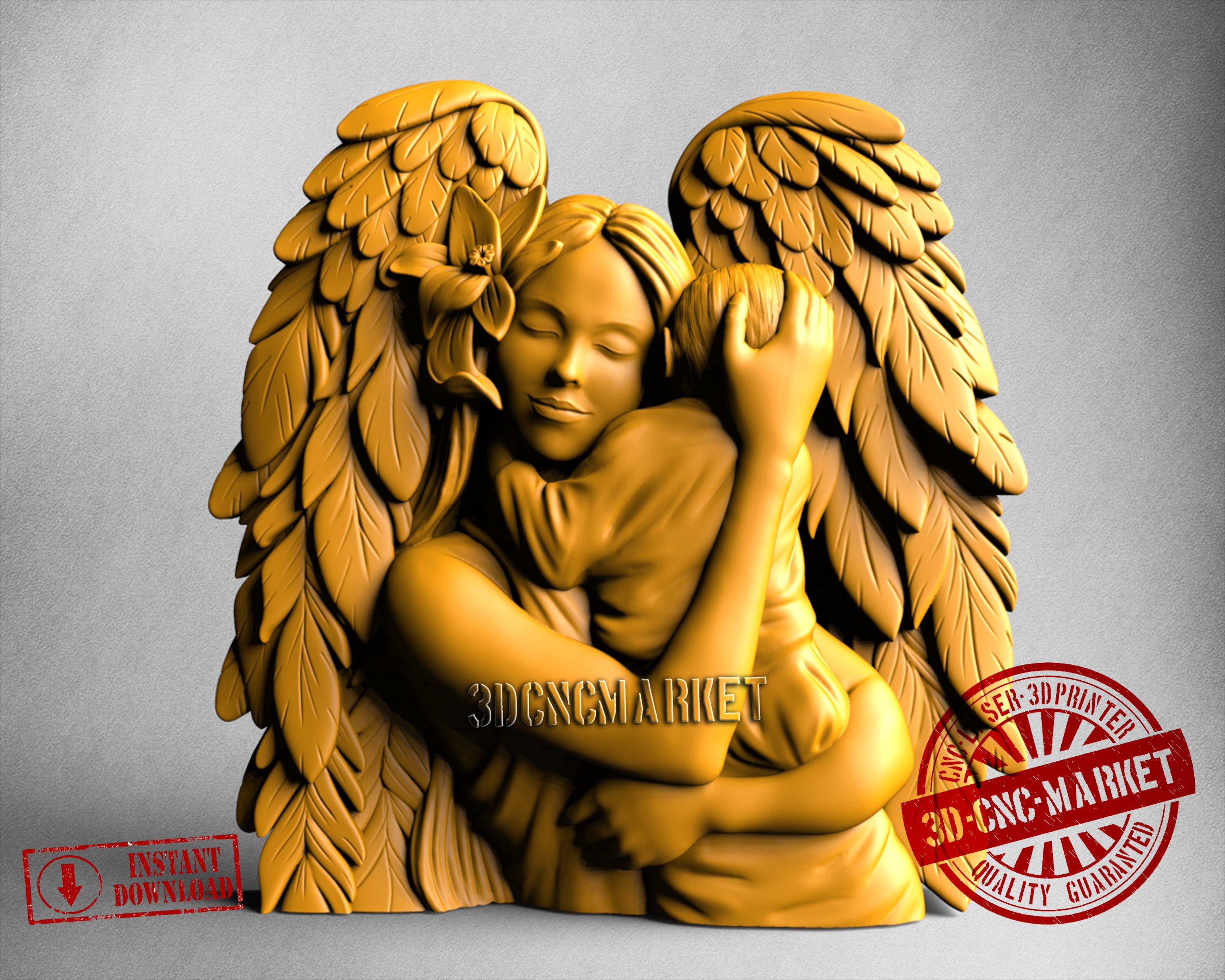 Mother Angel, 3D STL Model