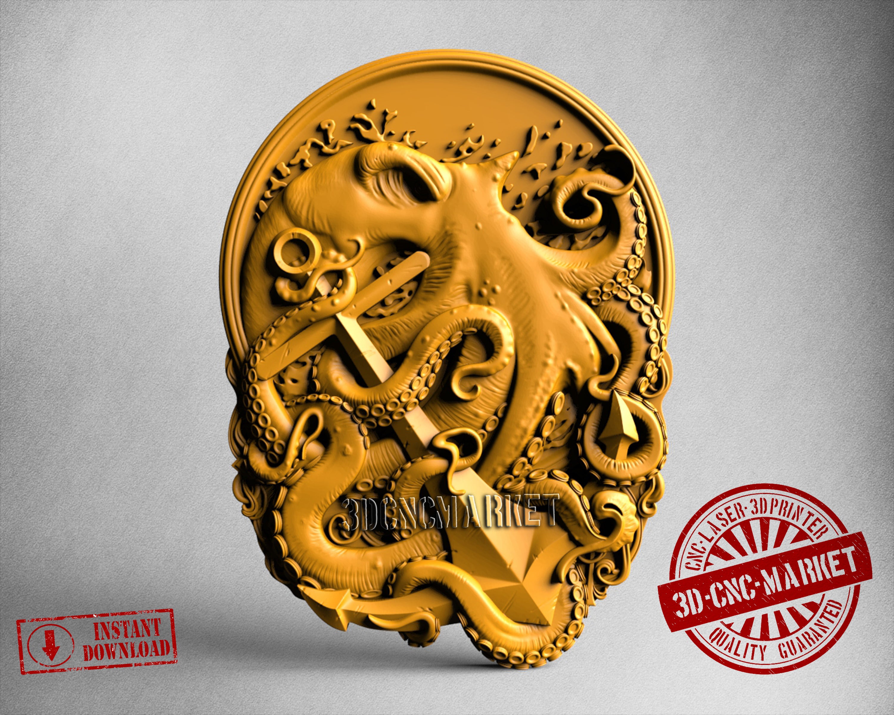 Octopus, 3D STL Model