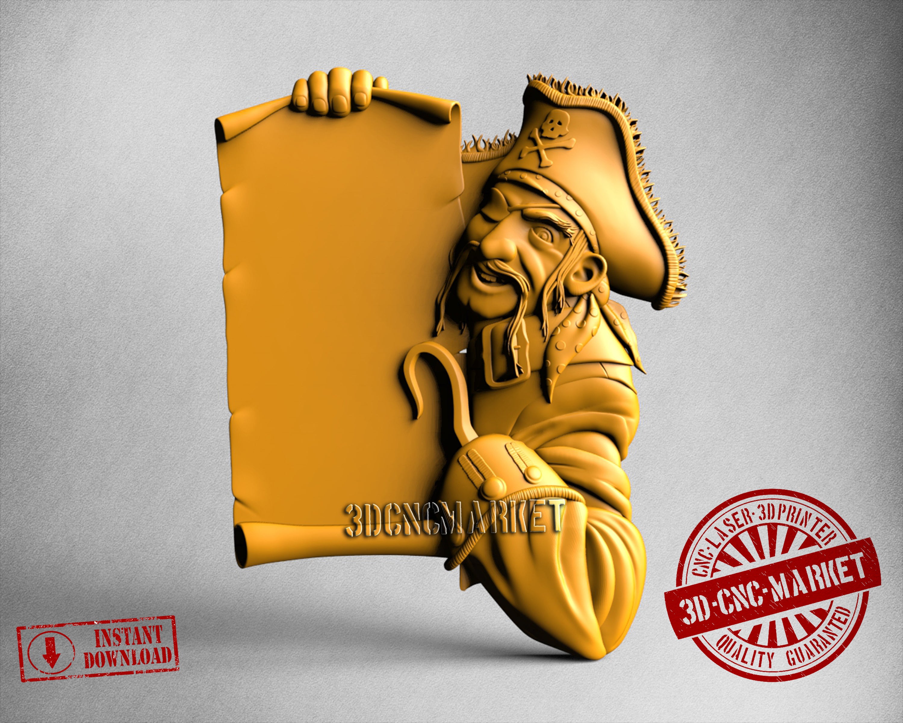 Pirate, 3D STL Model