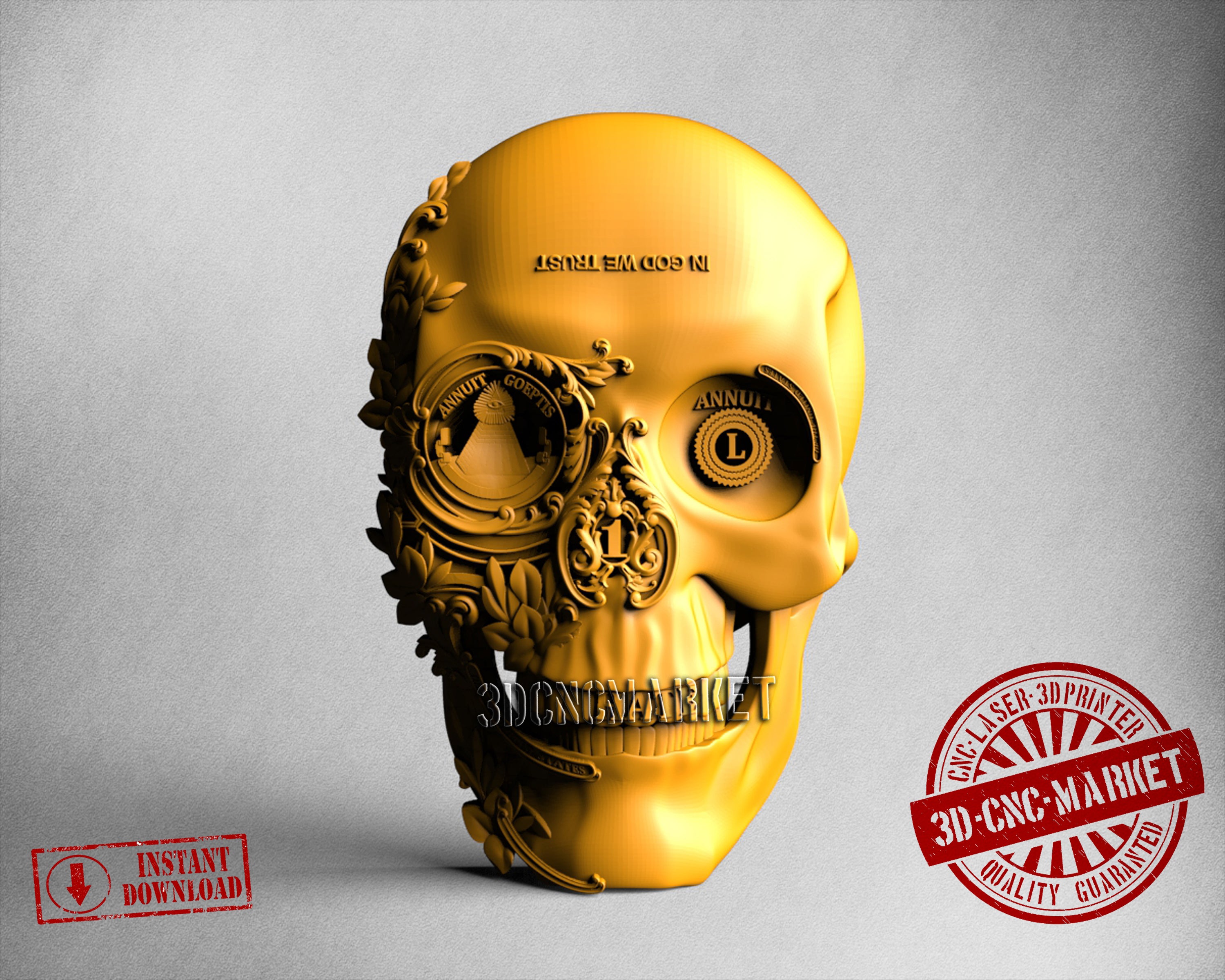Skull, 3D STL Model