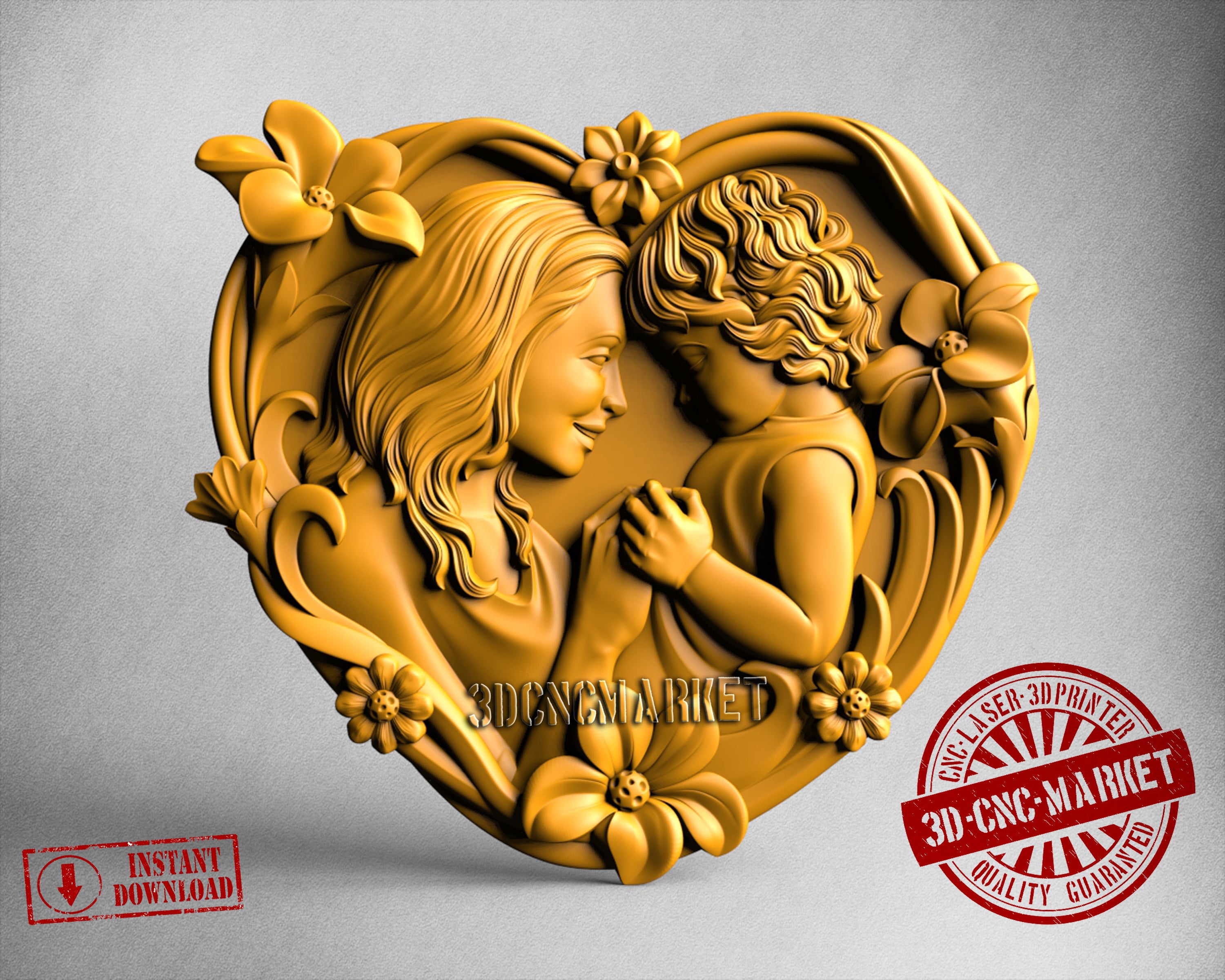 Mother Love, 3D STL Model