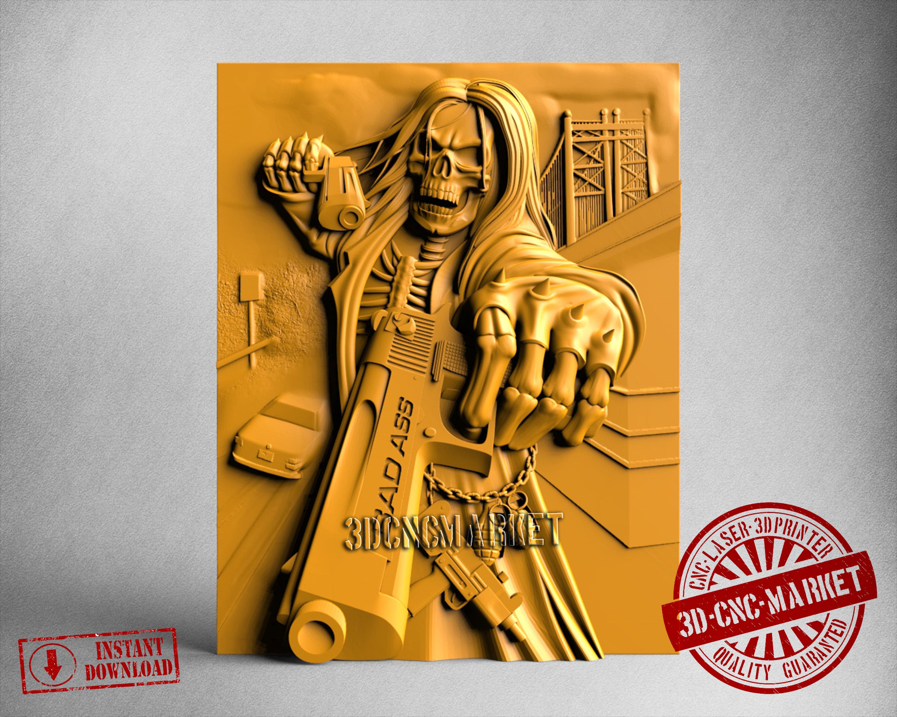Death Bad Ass, 3D STL Model