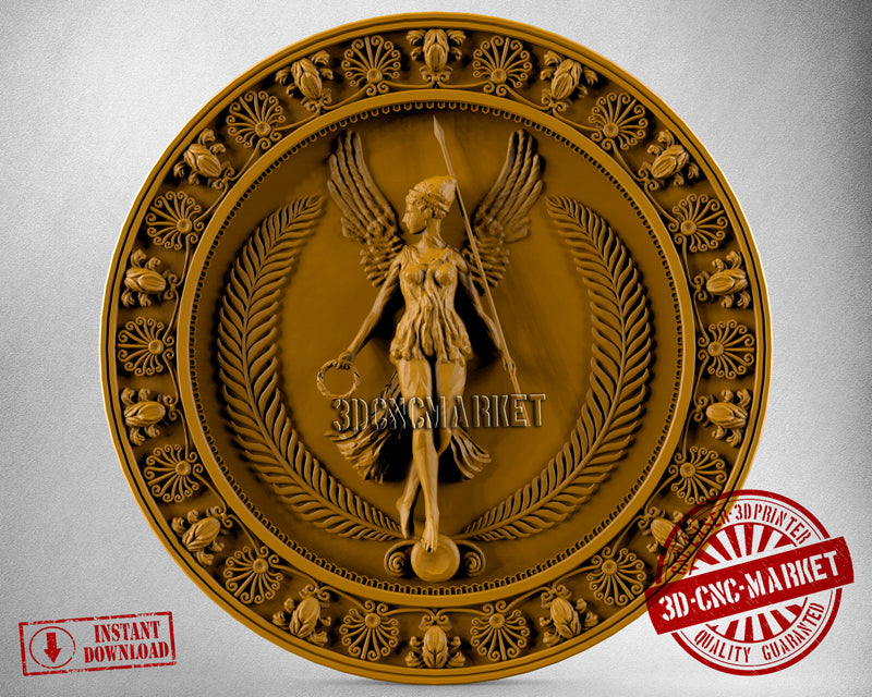 Angel God Symbol, 3D STL Model