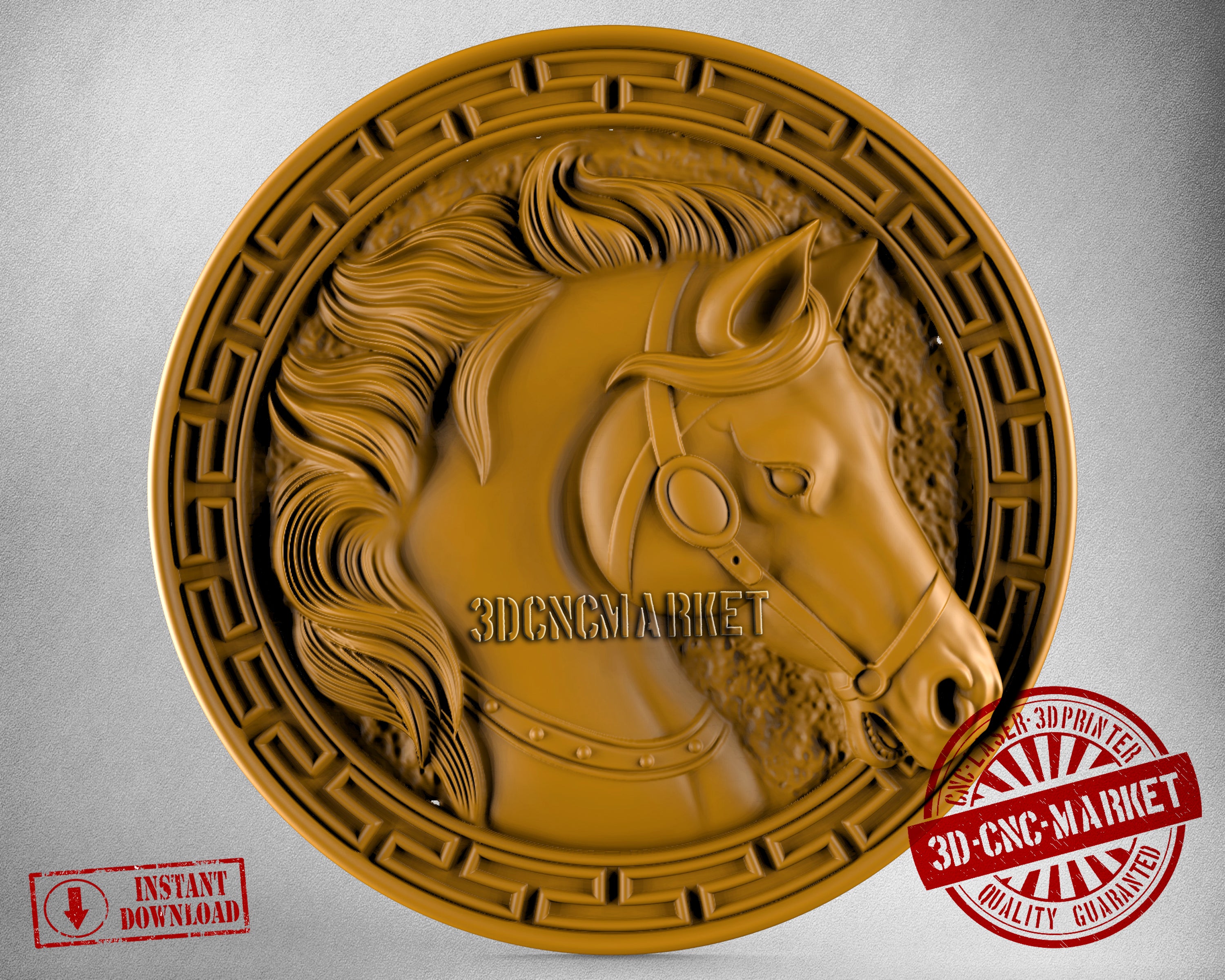Horse,  3D STL Model