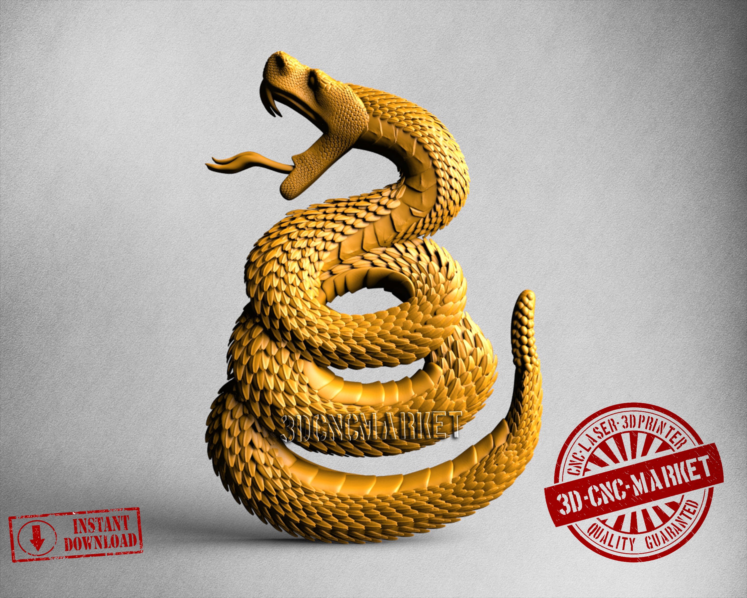 Snake, 3D STL Model