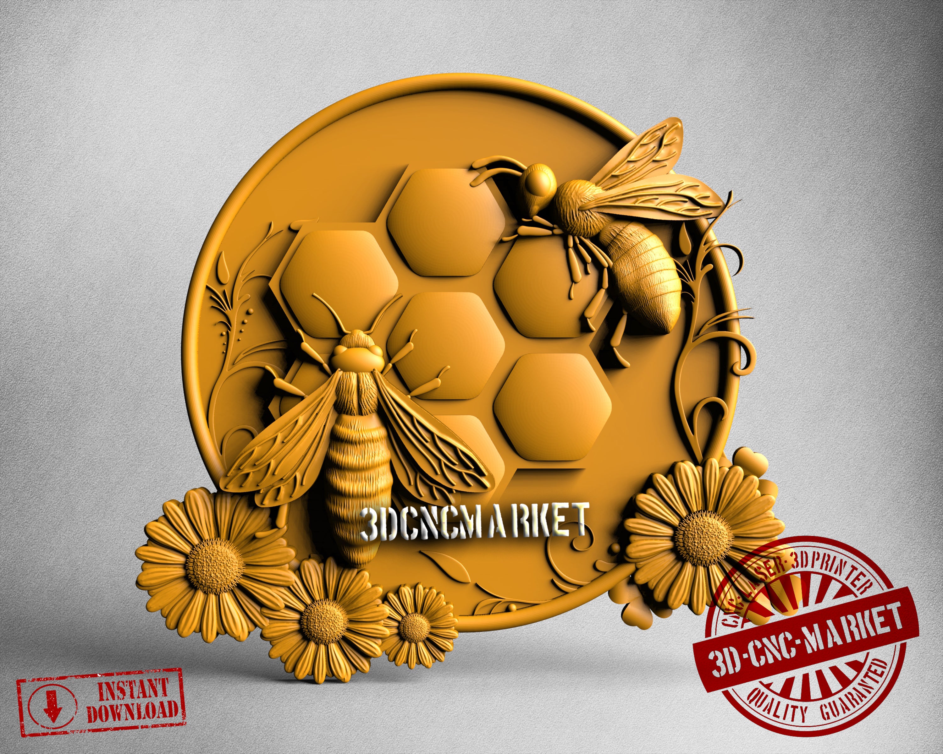 Bees, 3D STL Model