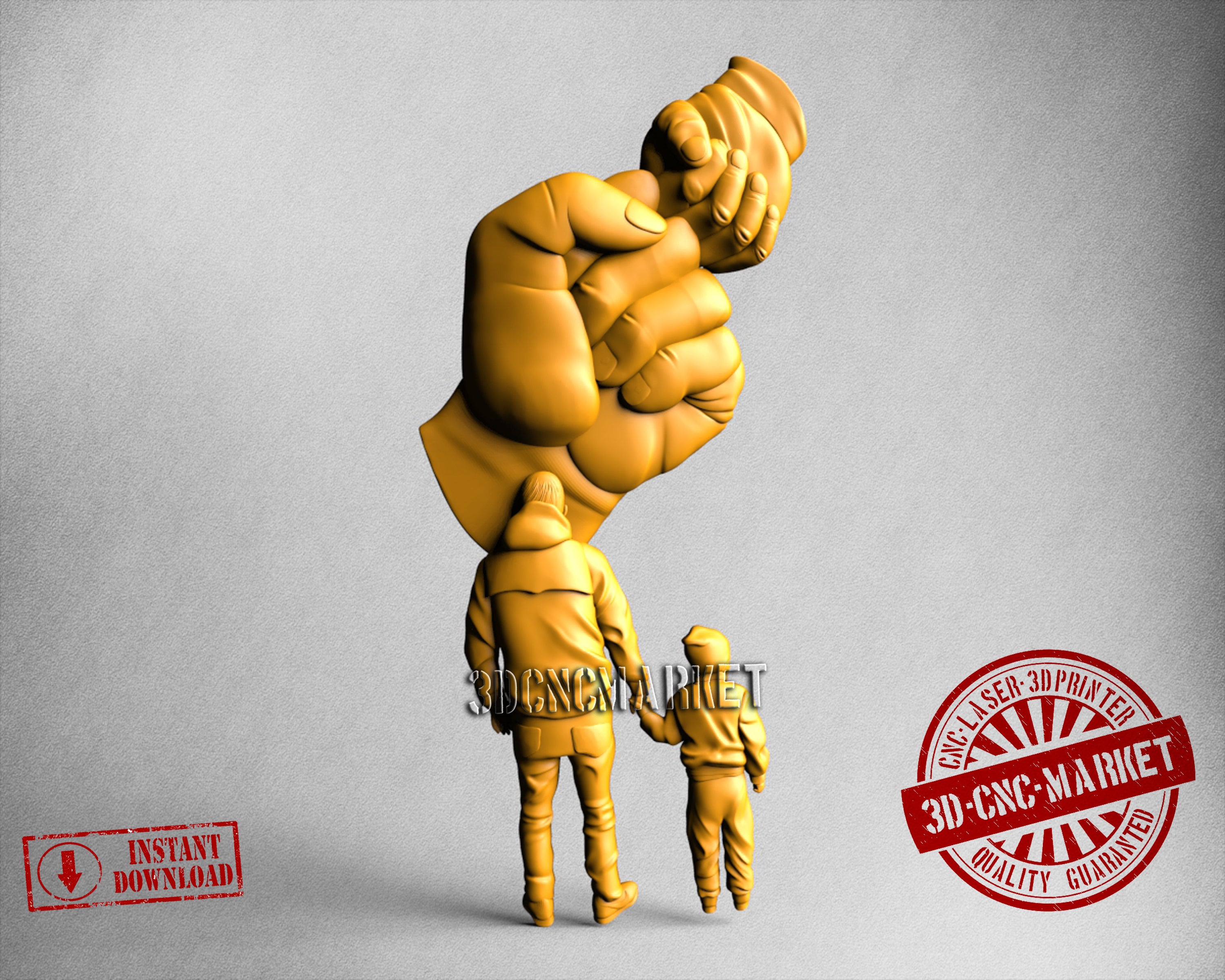 Farther and Son, 3D STL Model