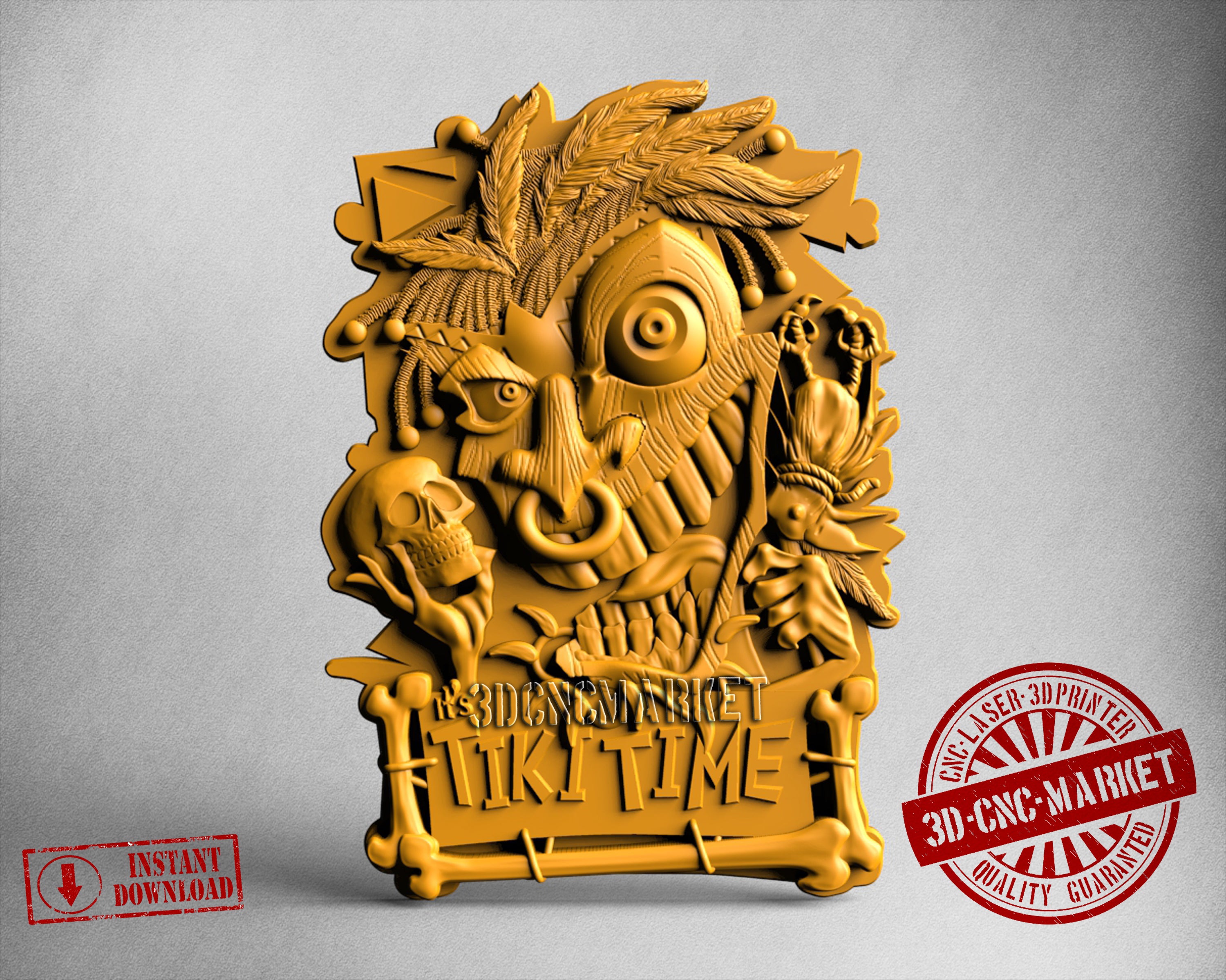 Tiki Time, 3D STL Model