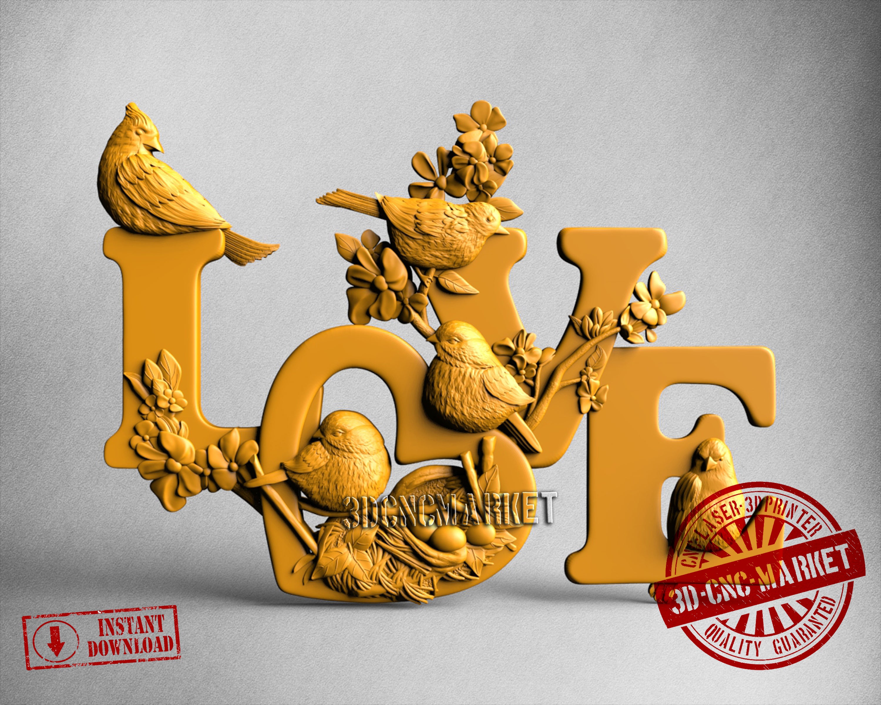 Love, 3D STL Model