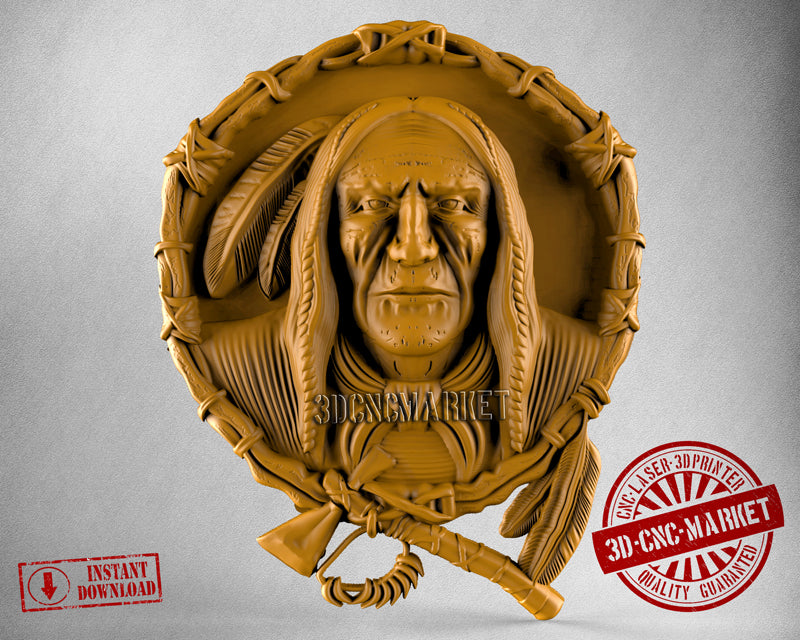Native Man, 3D STL Model