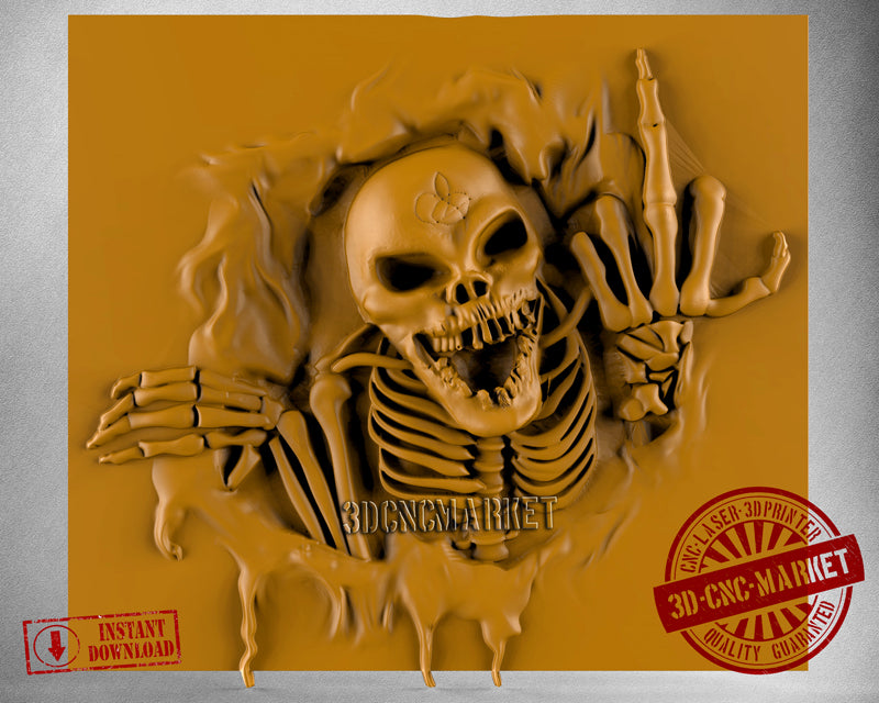 Skull Skeleton, 3D STL Model