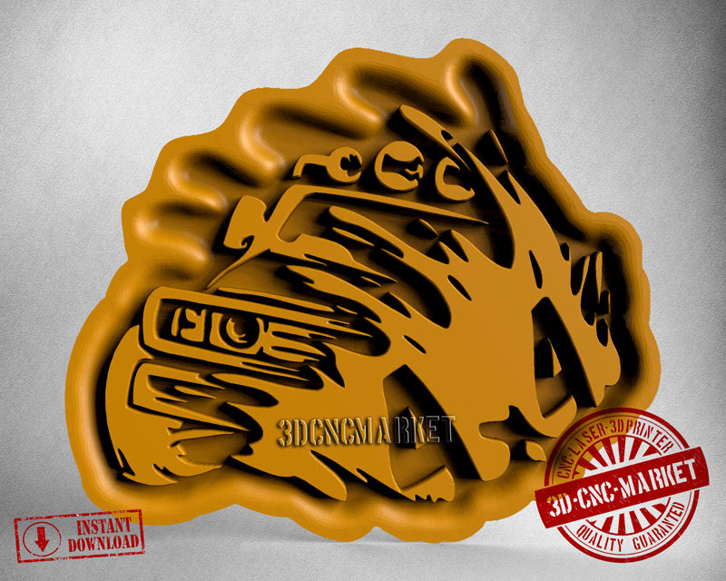 Jeep off Road, 3D STL Model