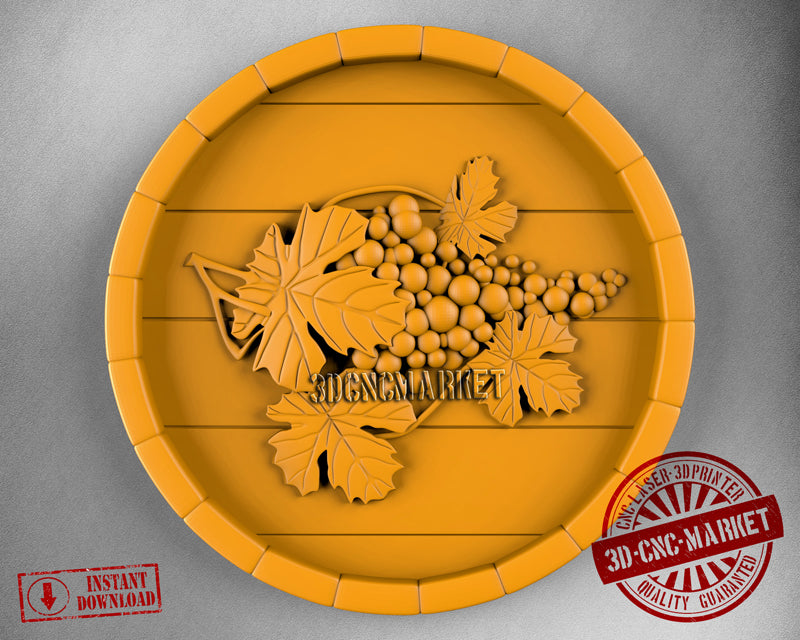 Grape, 3D STL Model