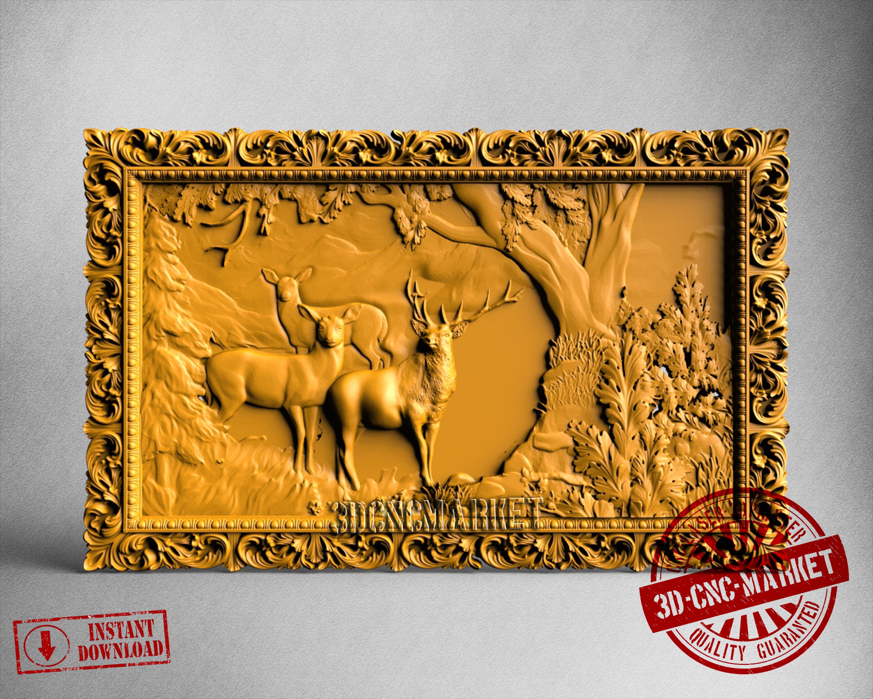 Deers, 3D STL Model