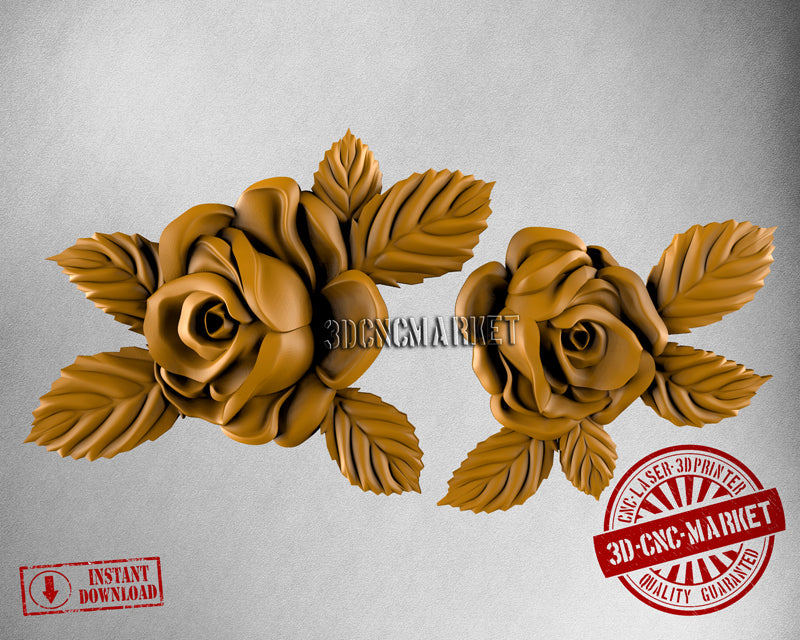 Roses, 3D STL Model