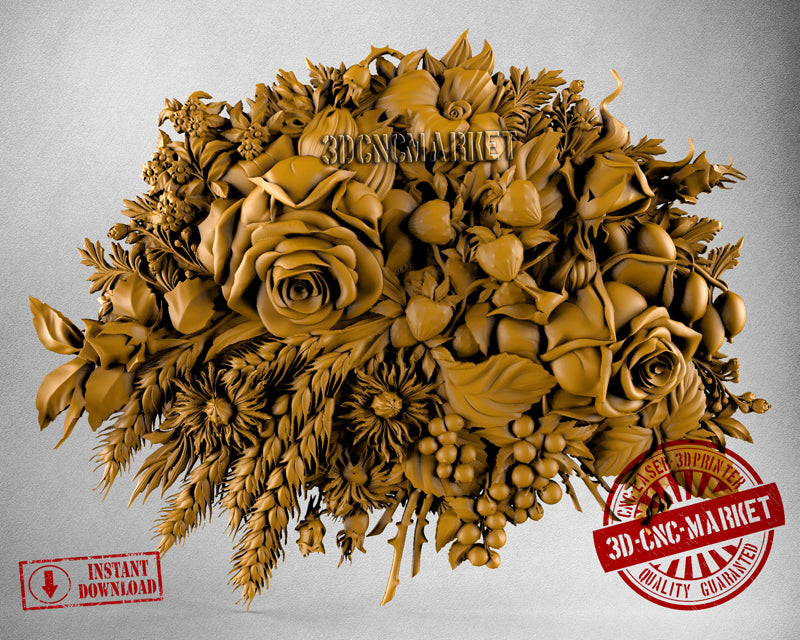 Flowers, 3D STL Model