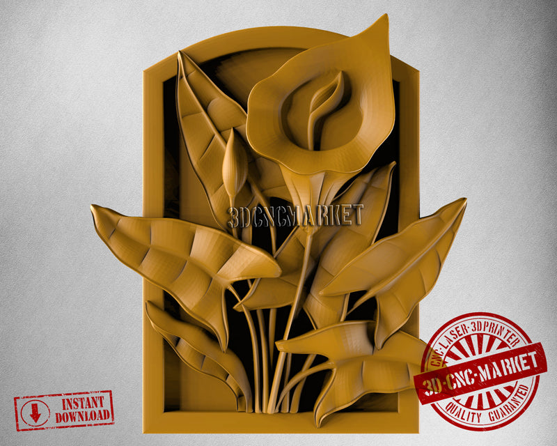 Flowers, 3D STL Model